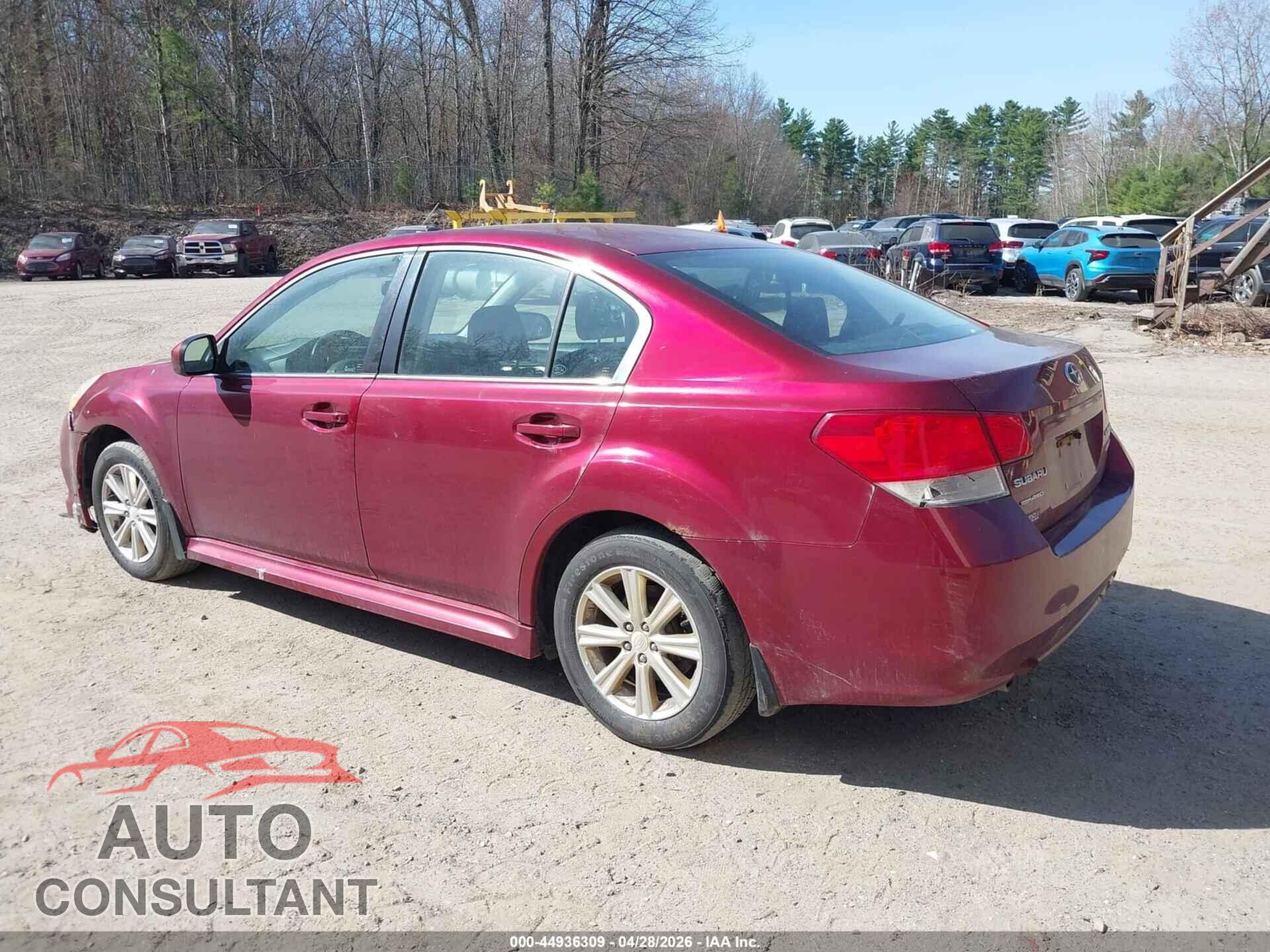 SUBARU LEGACY 2012 - 4S3BMBB69C3034676