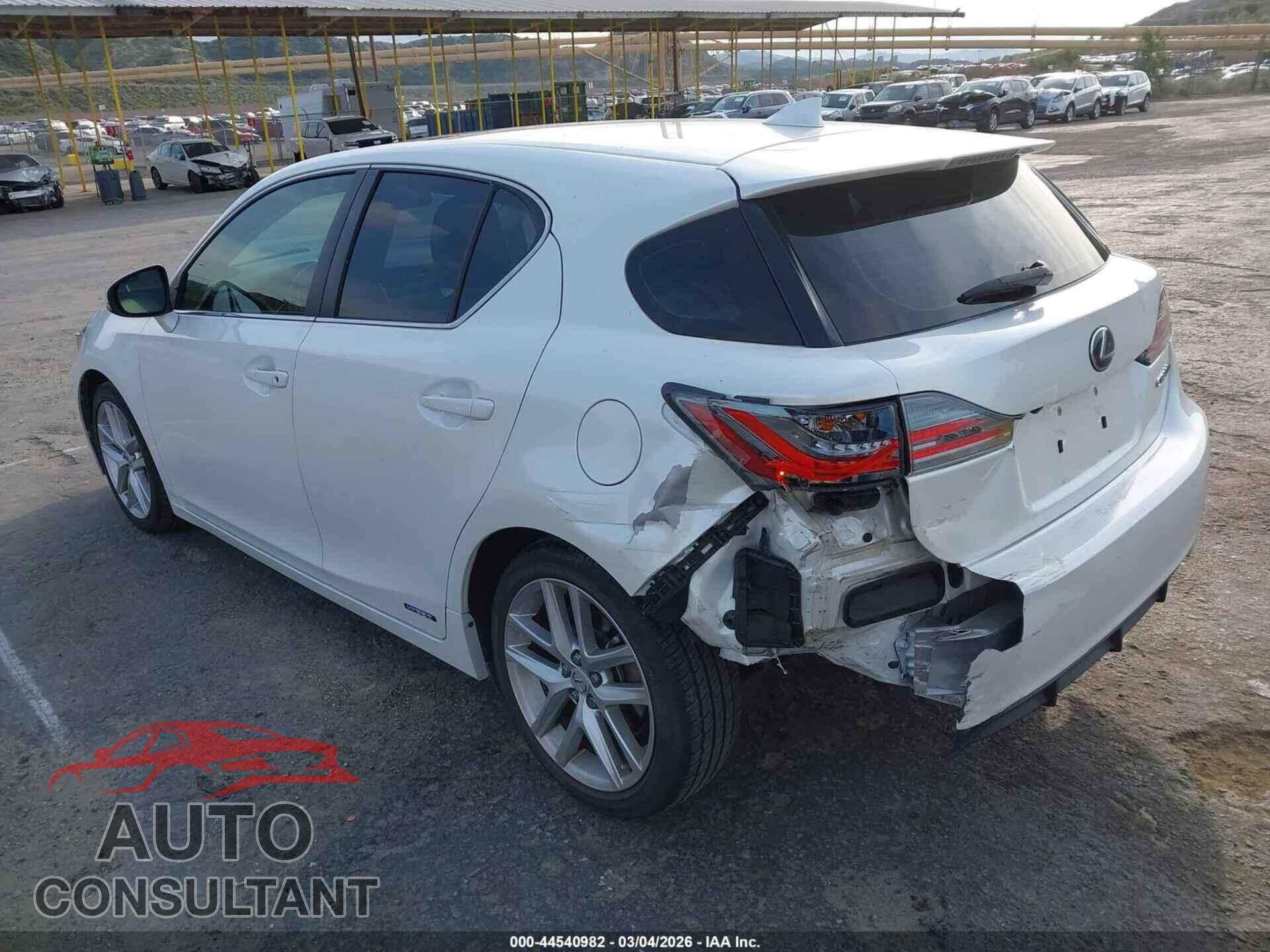 LEXUS CT 2017 - JTHKD5BH2H2291581