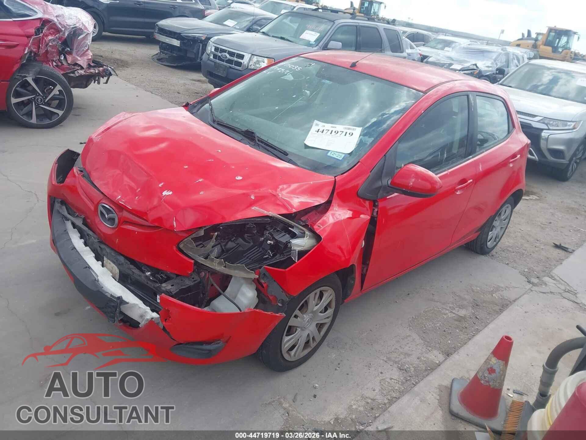 MAZDA MAZDA2 2013 - JM1DE1KY4D0155474