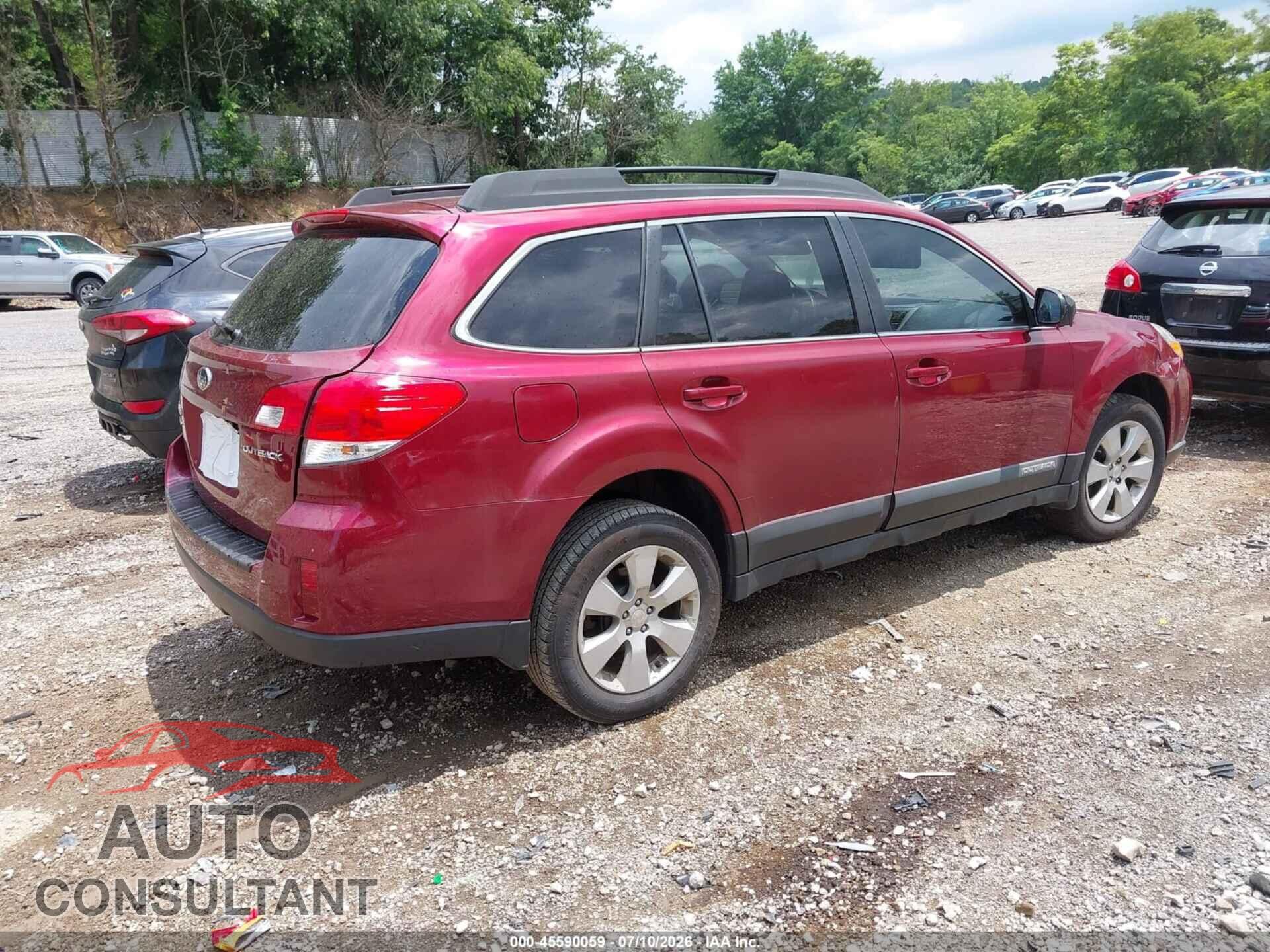 SUBARU OUTBACK 2012 - 4S4BRCCC2C3252143