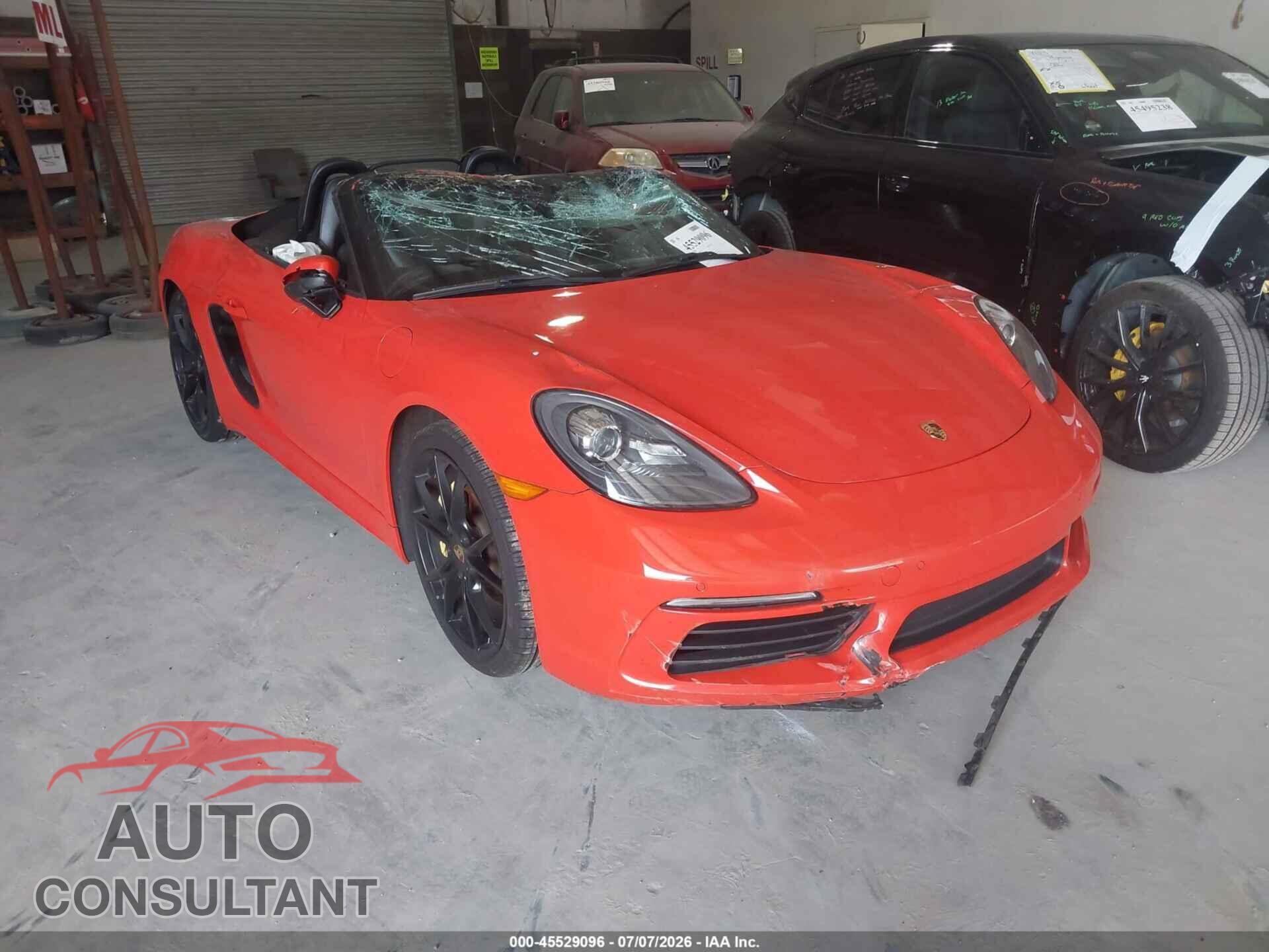 PORSCHE 718 BOXSTER 2017 - WP0CA2A81HS222217