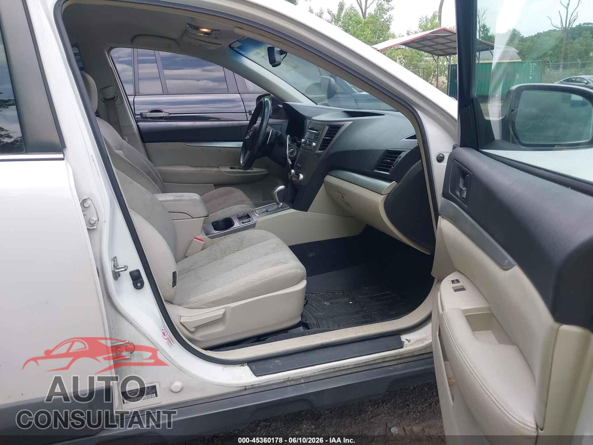 SUBARU OUTBACK 2010 - 4S4BRBCC2A3376548