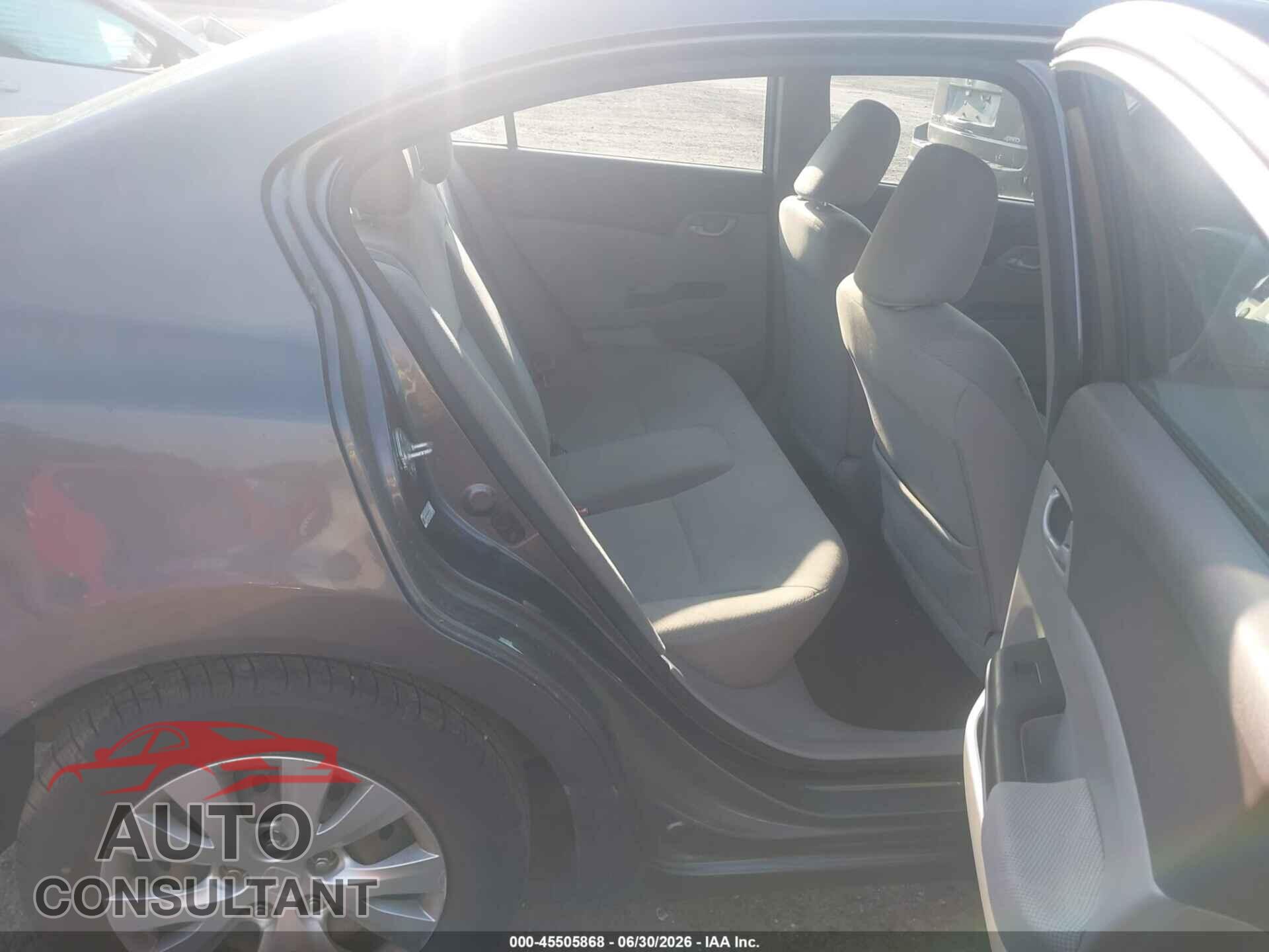 HONDA CIVIC 2012 - 19XFB2F58CE354573