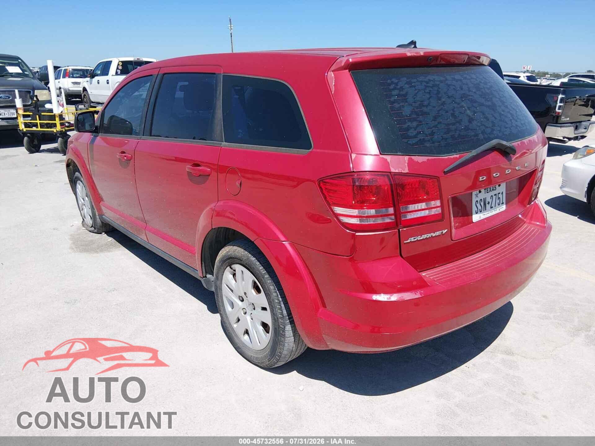 DODGE JOURNEY 2015 - 3C4PDCAB2FT645622