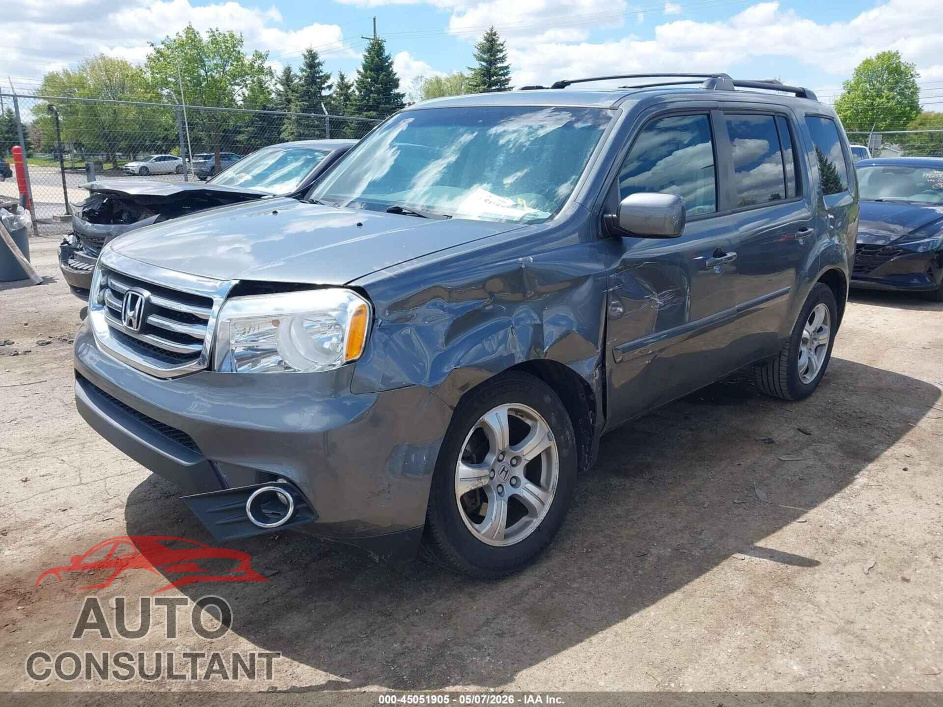 HONDA PILOT 2012 - 5FNYF4H61CB072610