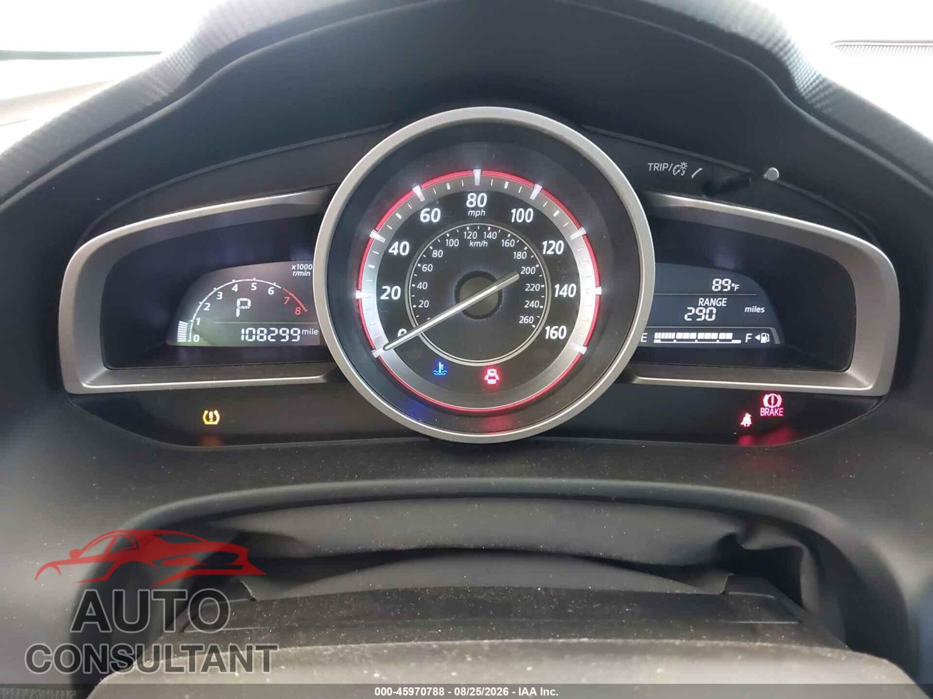 MAZDA MAZDA3 2015 - JM1BM1M74F1258454