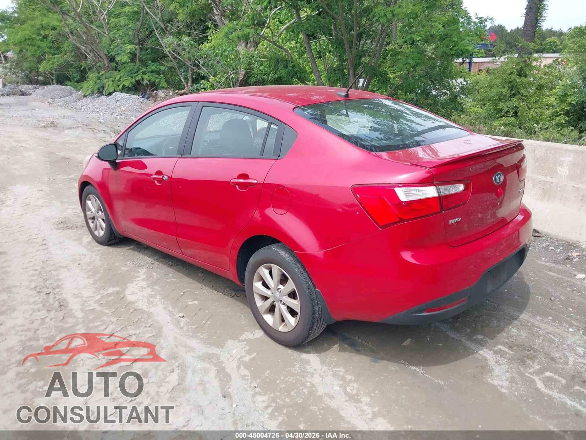 KIA RIO 2013 - KNADN4A34D6184605
