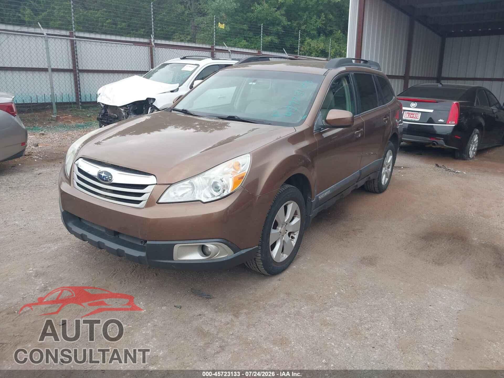 SUBARU OUTBACK 2011 - 4S4BRBCC9B3316154