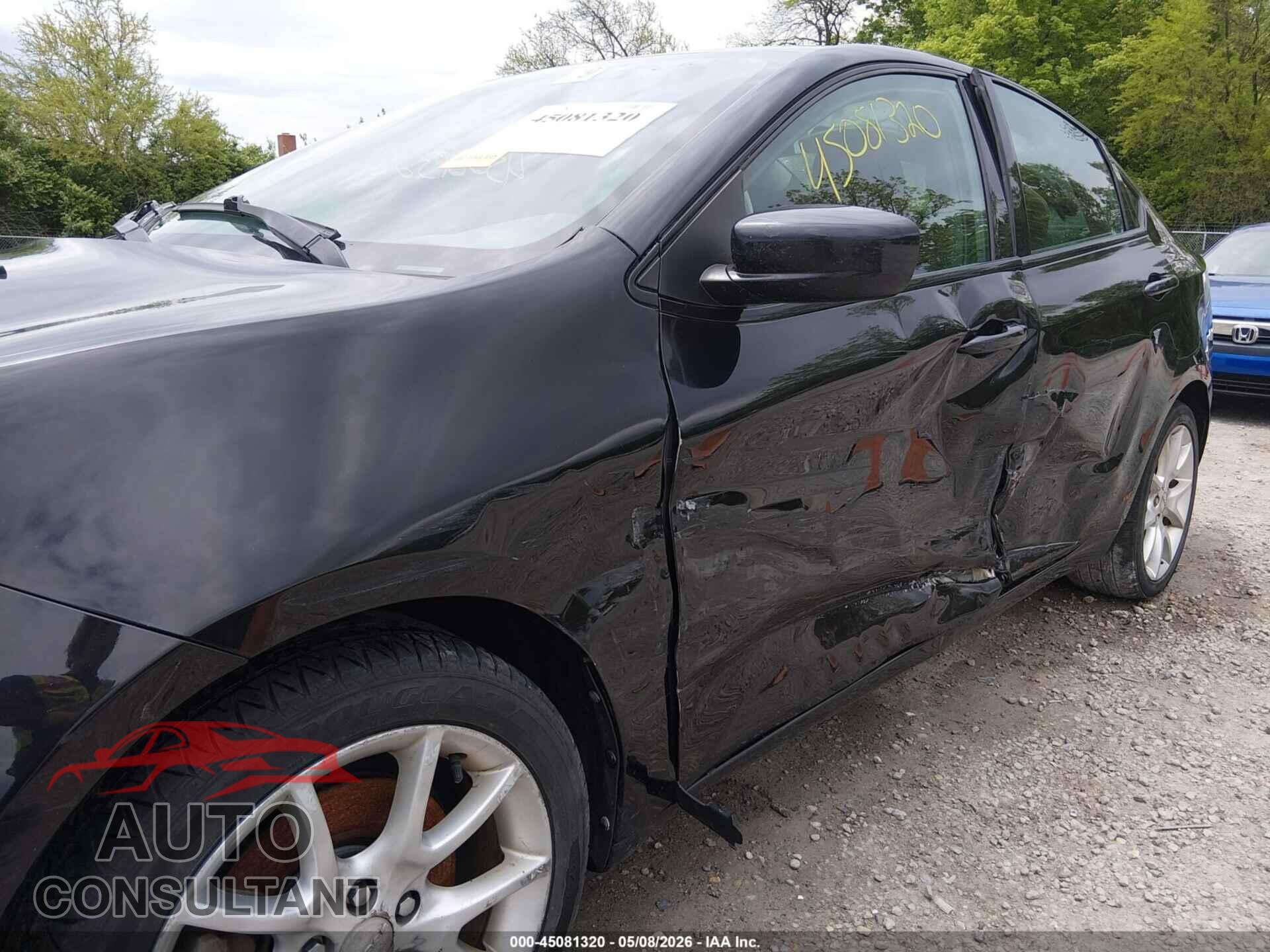 DODGE DART 2013 - 1C3CDFBA1DD159400