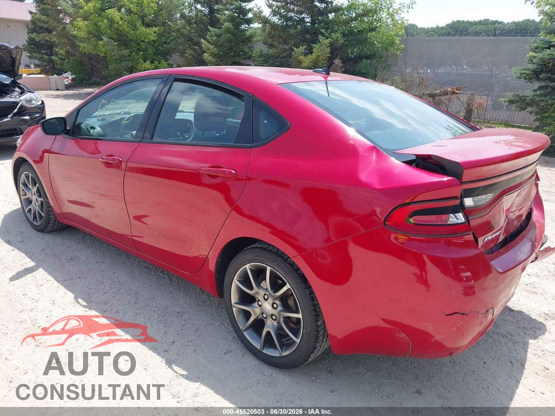 DODGE DART 2014 - 1C3CDFBB4ED851550