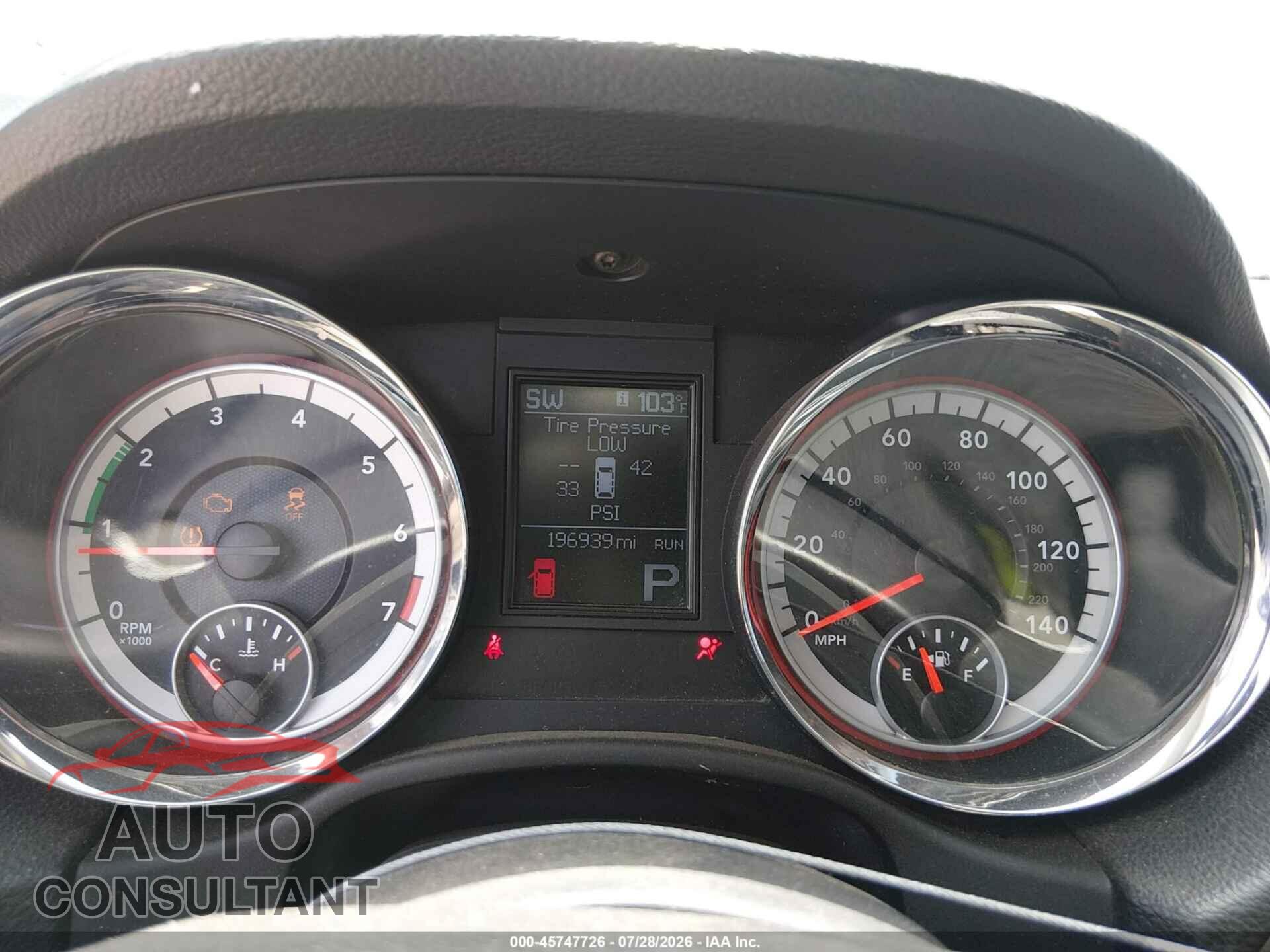 DODGE DURANGO 2011 - 1D4RD4GG6BC720252