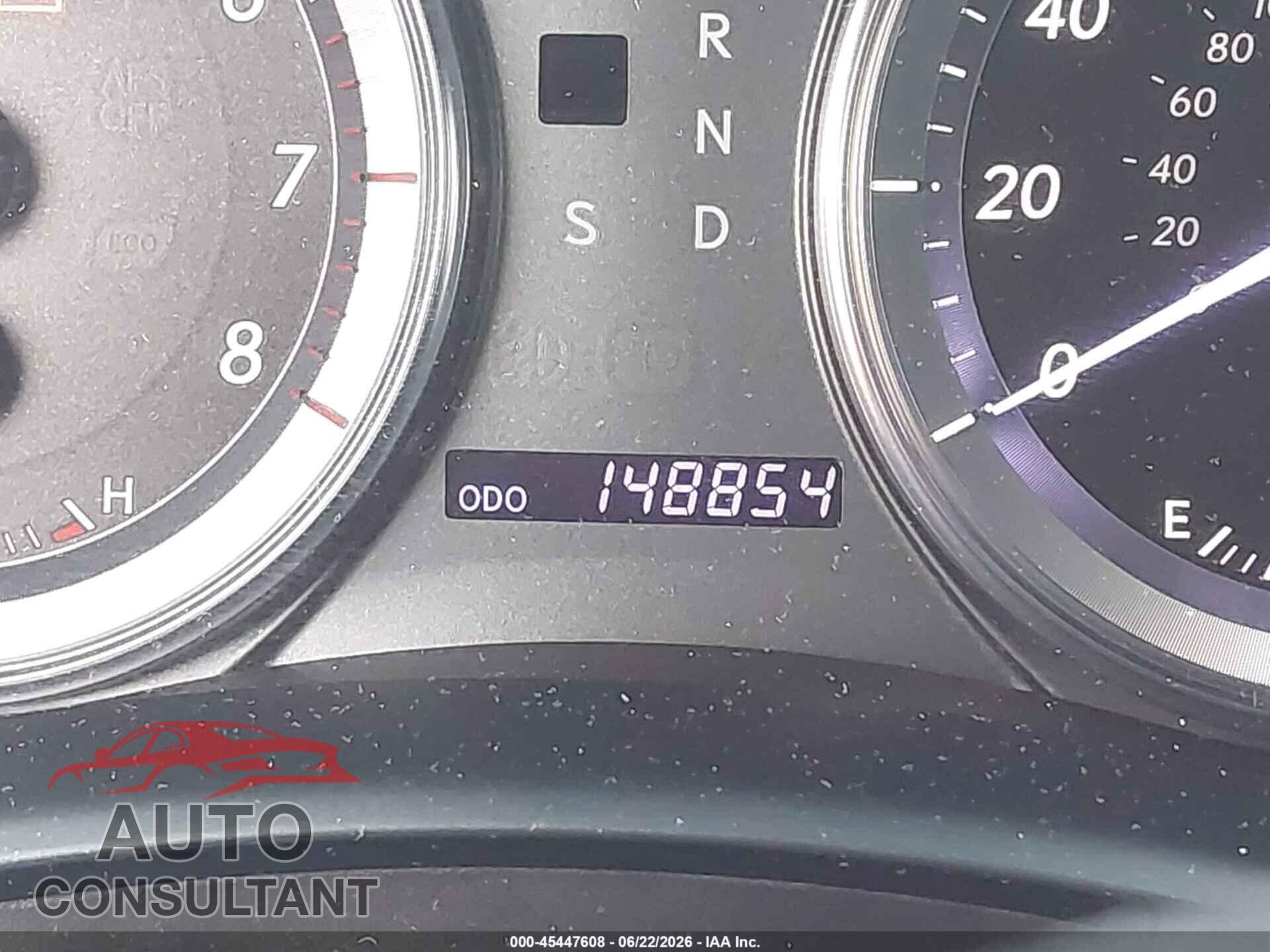 LEXUS ES 350 2012 - JTHBK1EG5C2481563