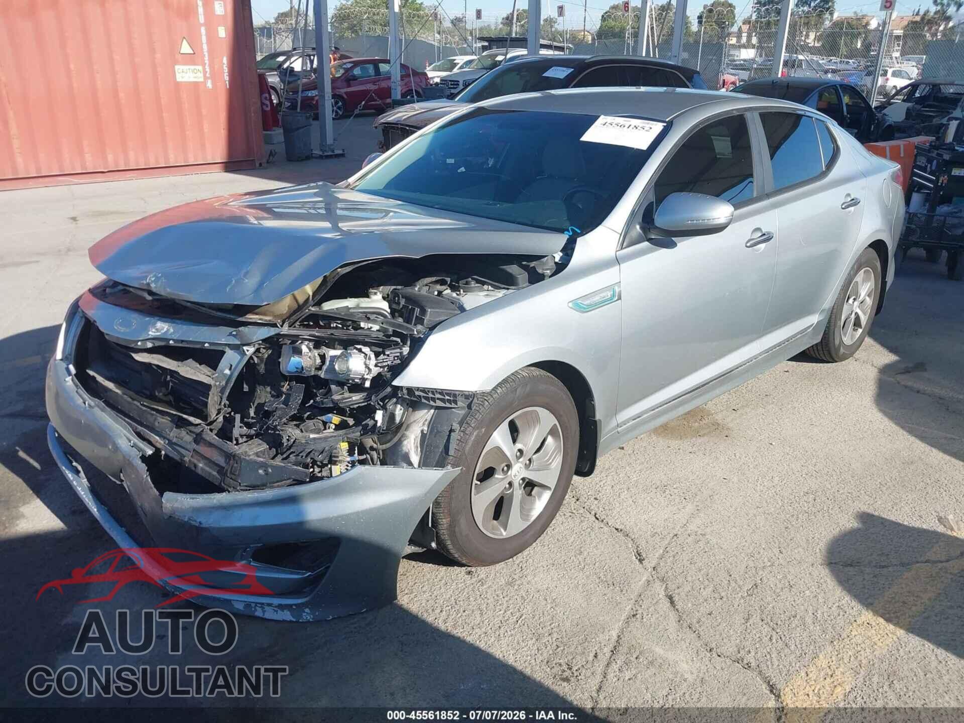 KIA OPTIMA HYBRID 2014 - KNAGM4AD5E5065655