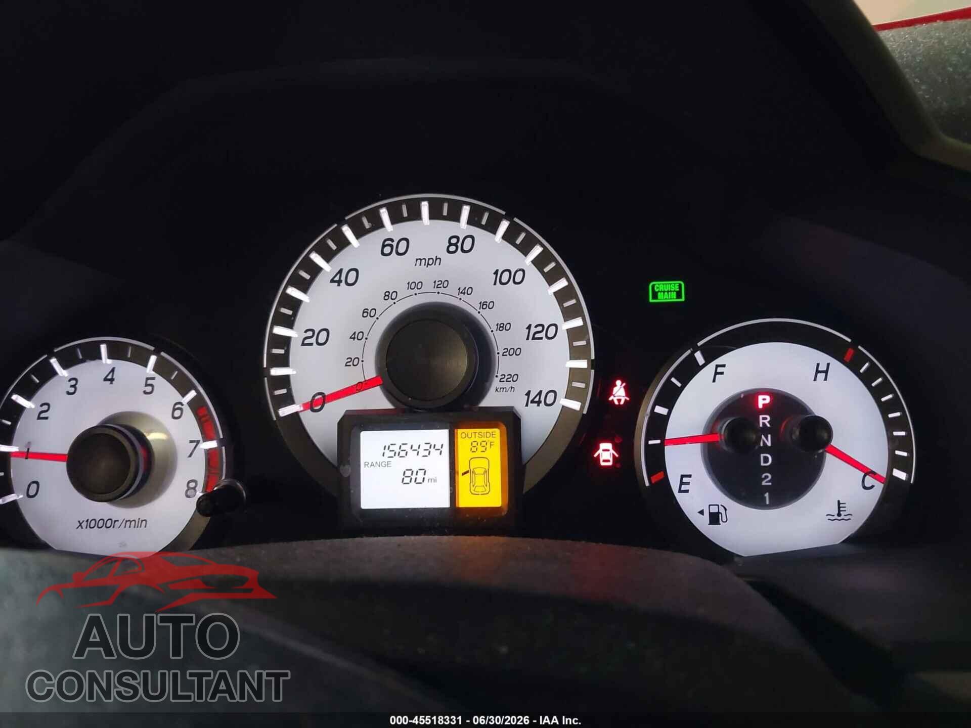 HONDA PILOT 2012 - 5FNYF4H48CB009129