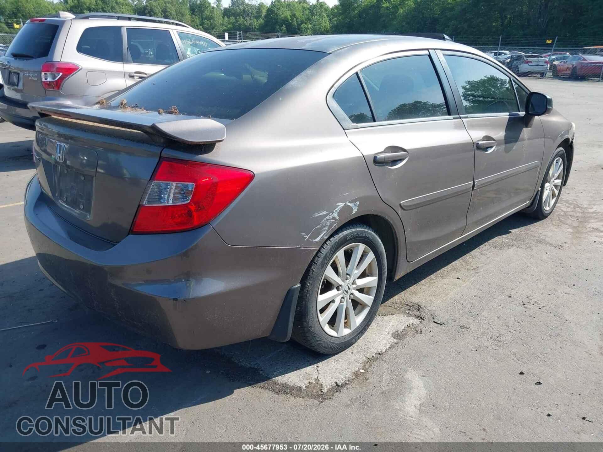HONDA CIVIC 2012 - 2HGFB2F87CH544543