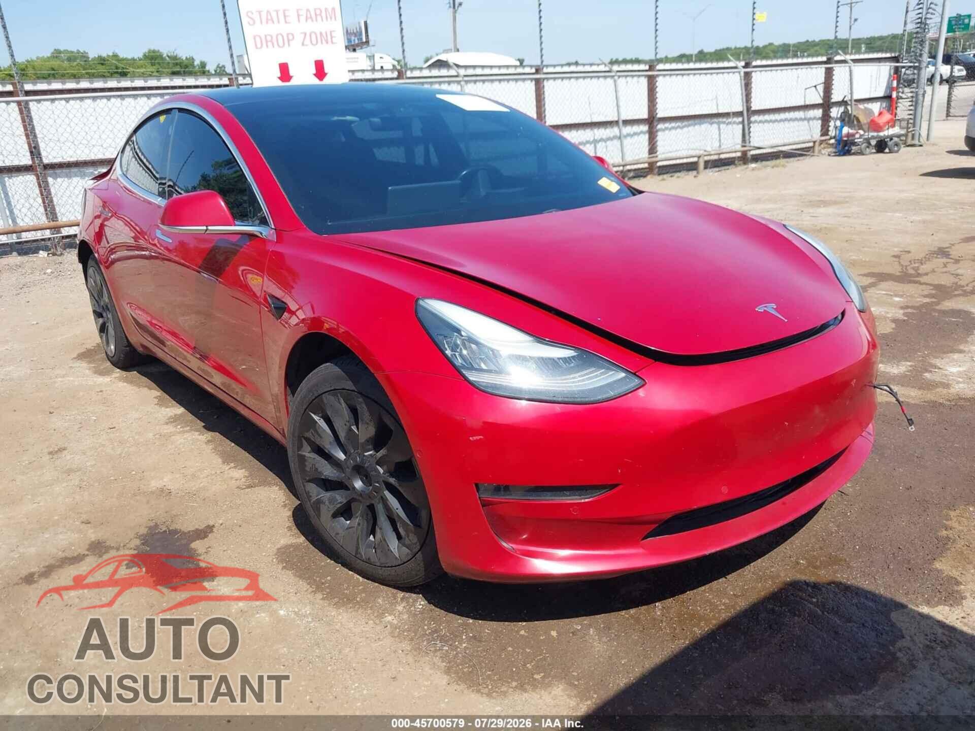 TESLA MODEL 3 2019 - 5YJ3E1EA1KF307638