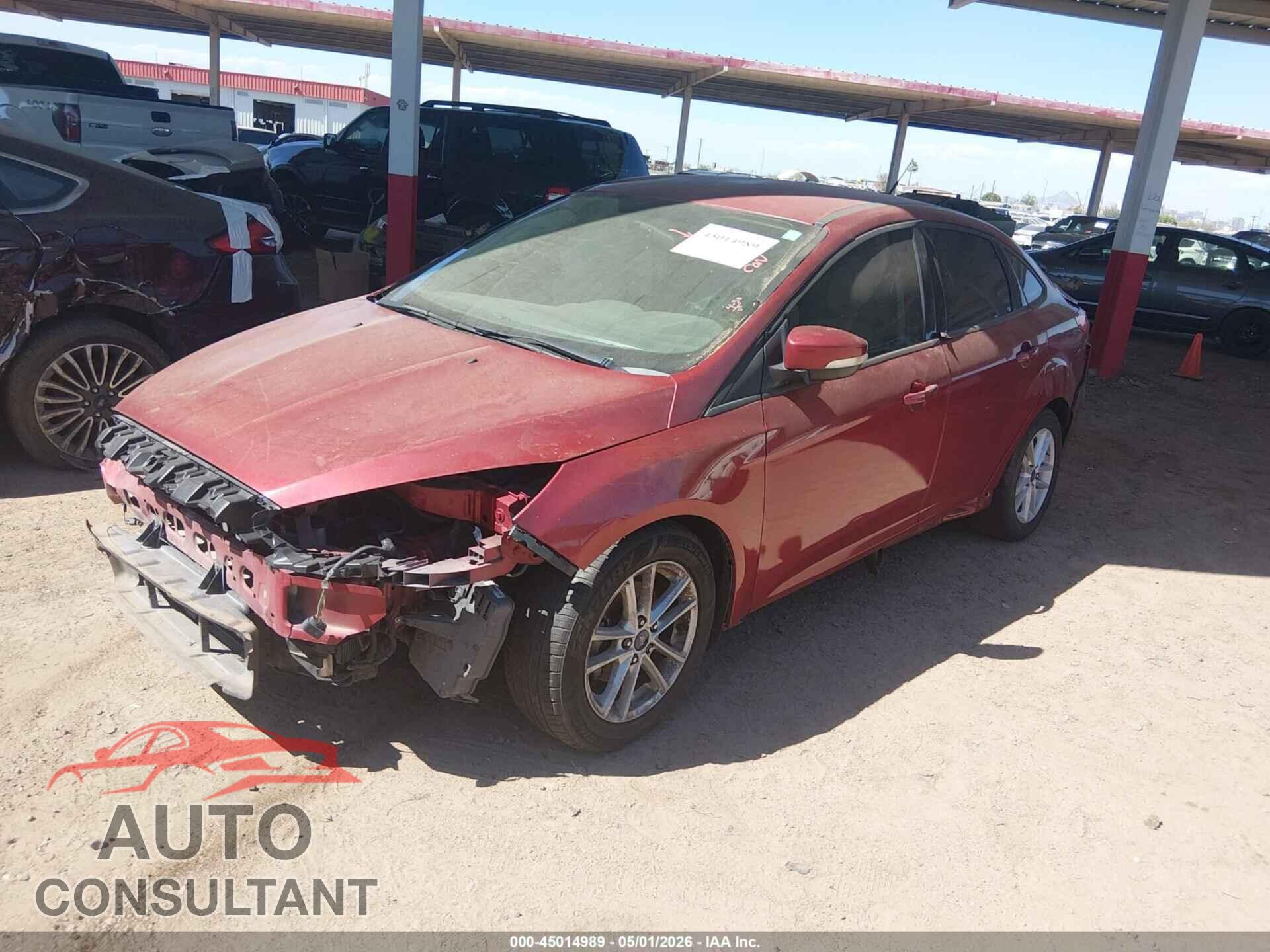 FORD FOCUS 2015 - 1FADP3F2XFL211128