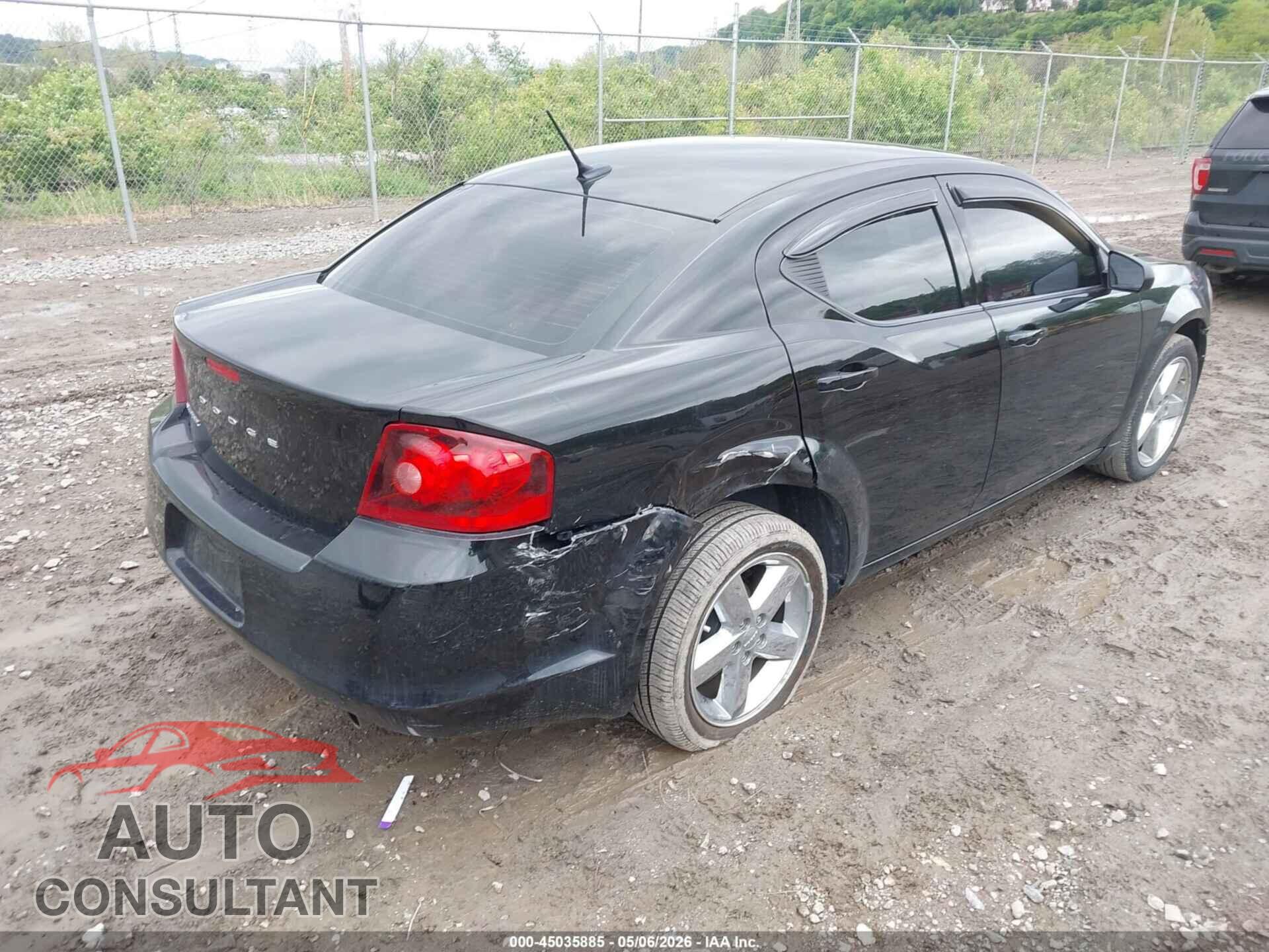 DODGE AVENGER 2013 - 1C3CDZAB3DN667292