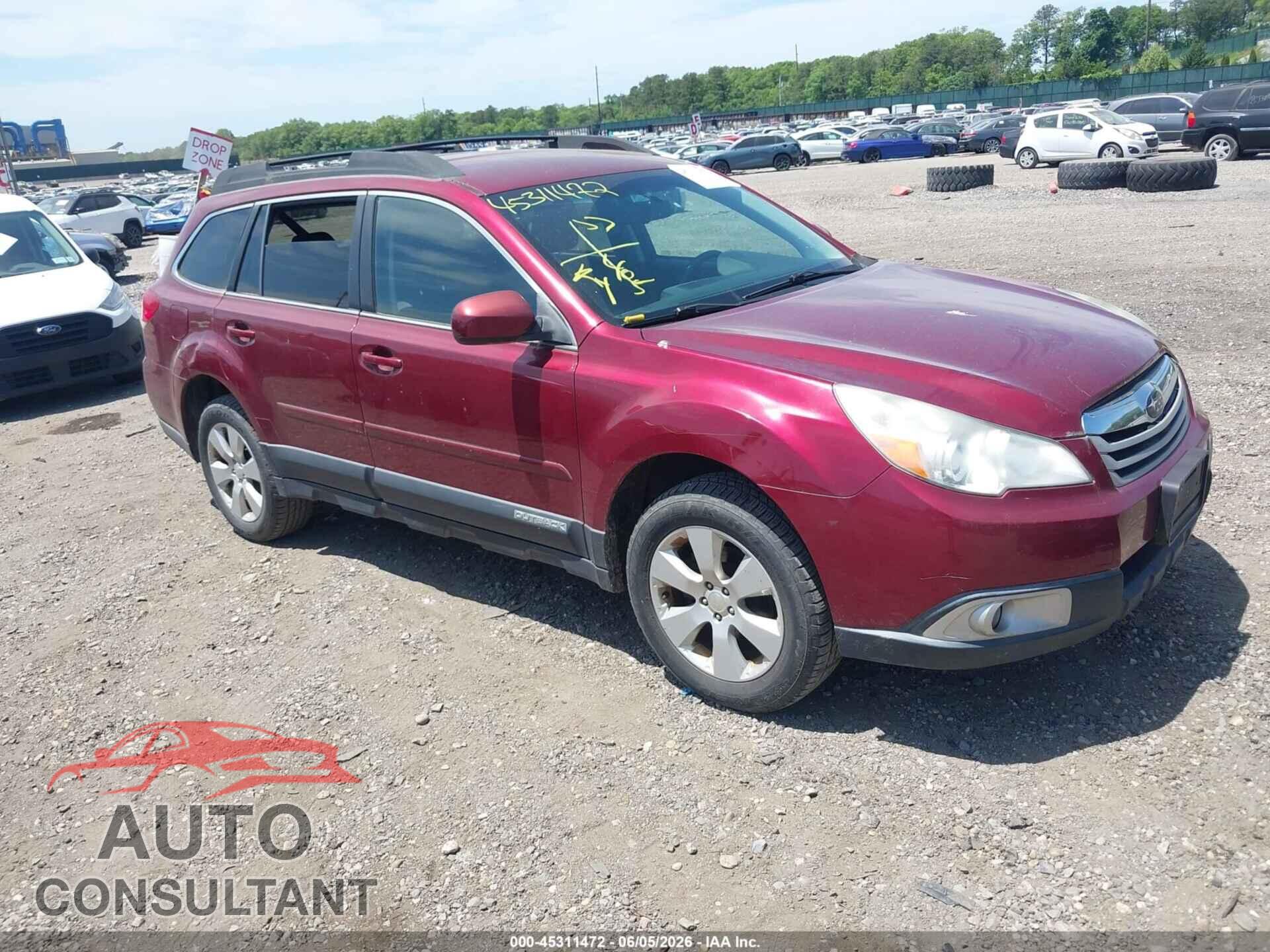 SUBARU OUTBACK 2012 - 4S4BRBCC7C3243965