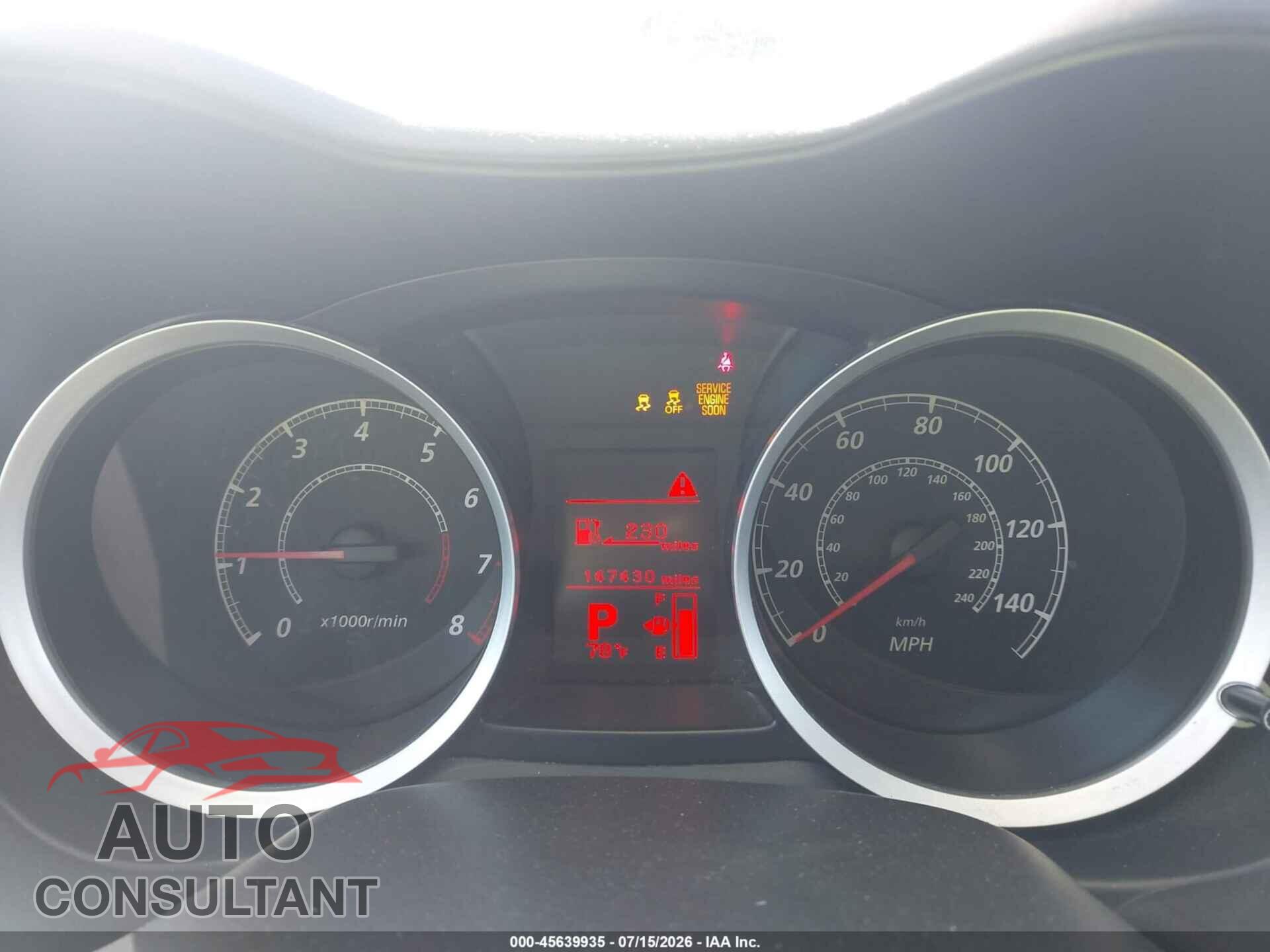 MITSUBISHI LANCER 2014 - JA32U2FU9EU004632