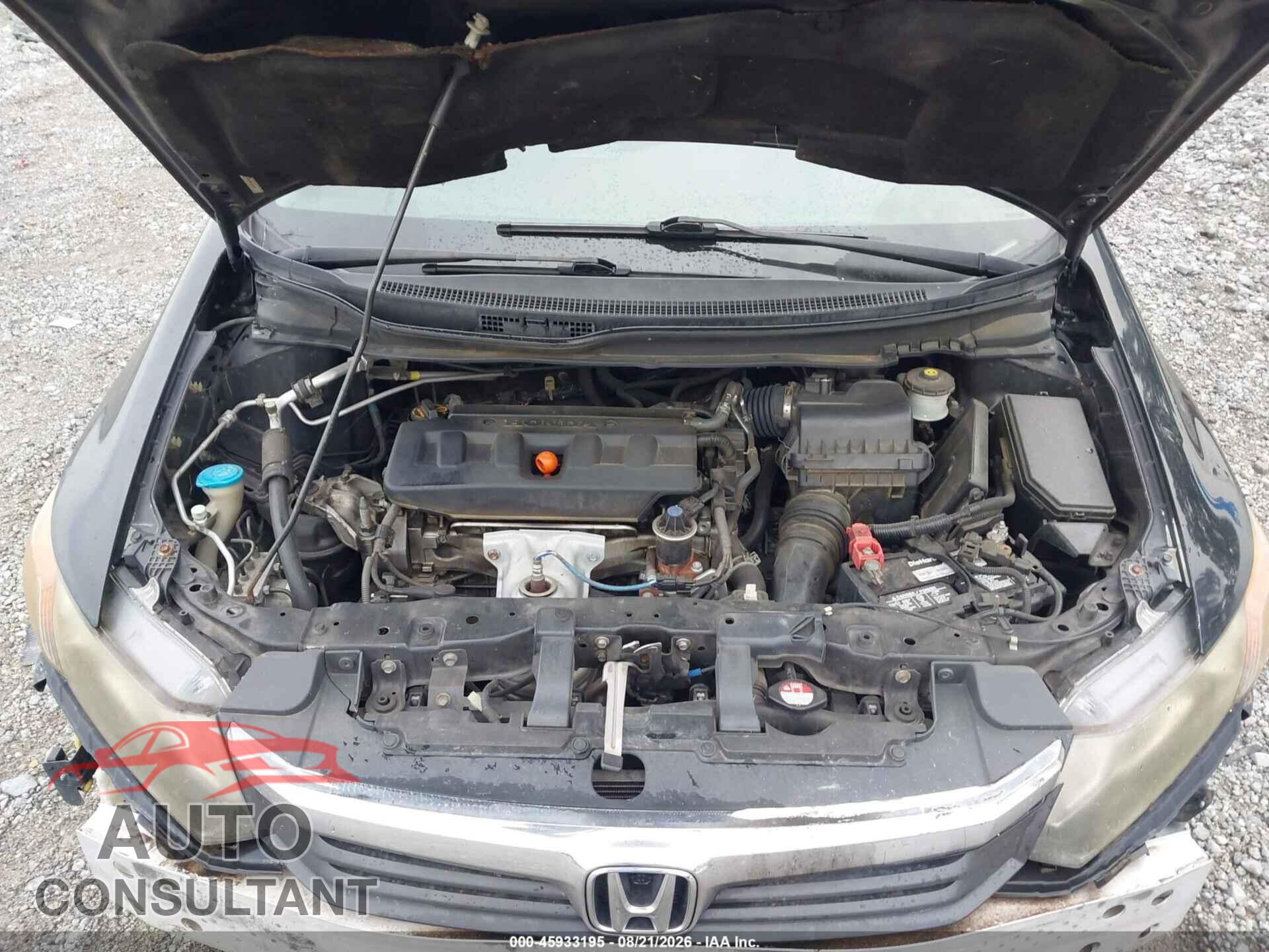 HONDA CIVIC 2012 - 19XFB2F98CE337680
