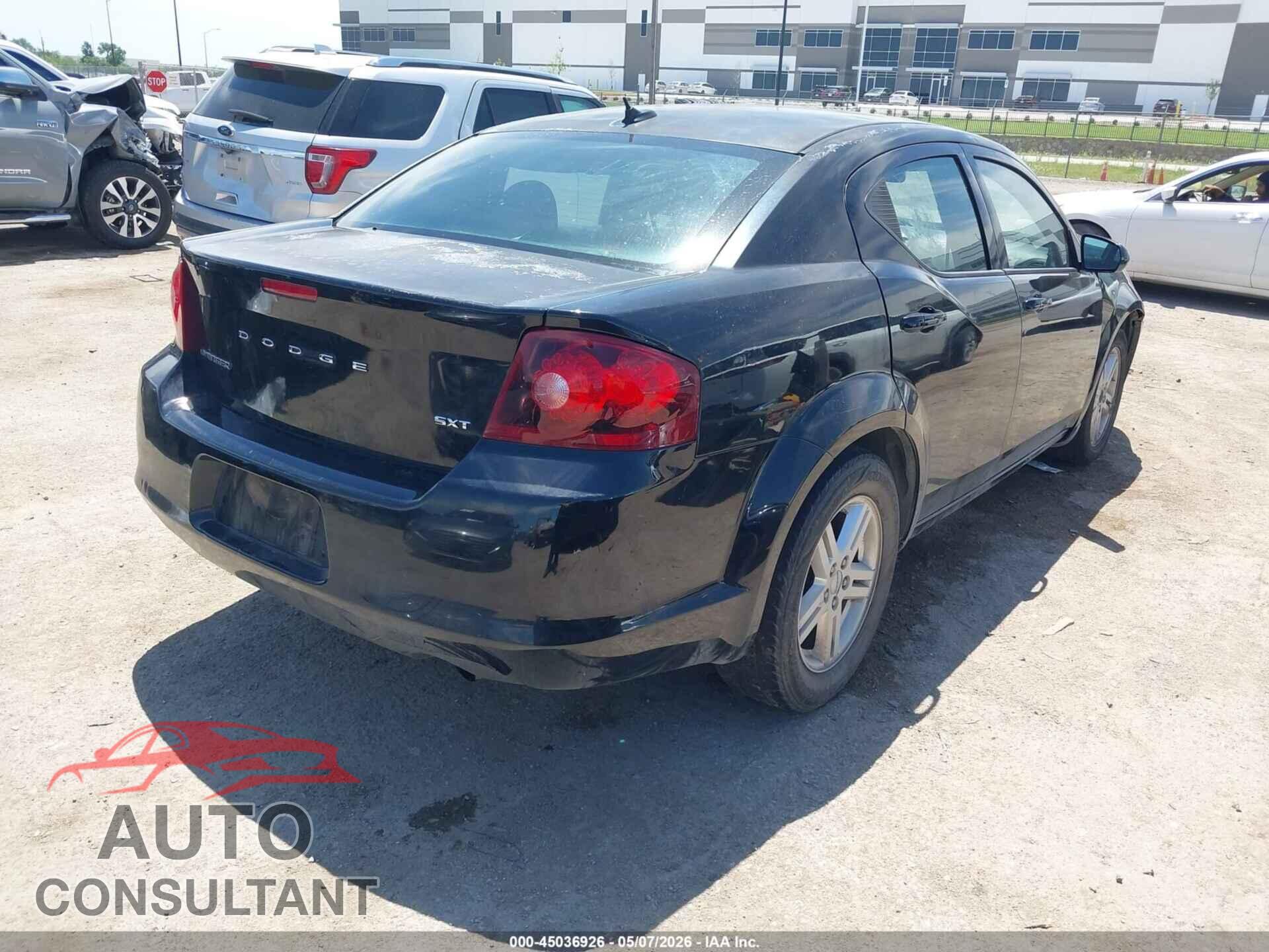 DODGE AVENGER 2012 - 1C3CDZCBXCN221054