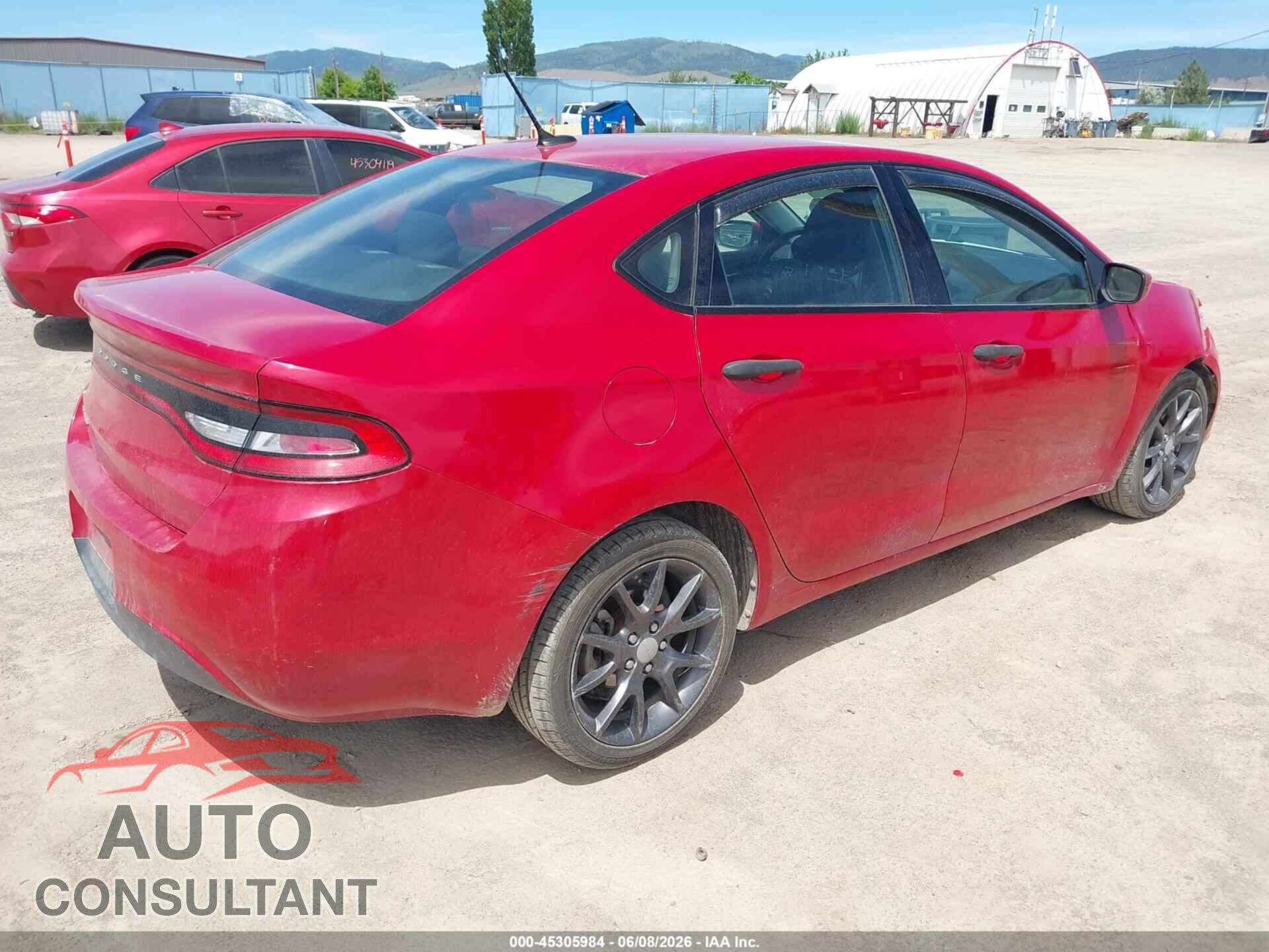 DODGE DART 2013 - 1C3CDFAA0DD201637