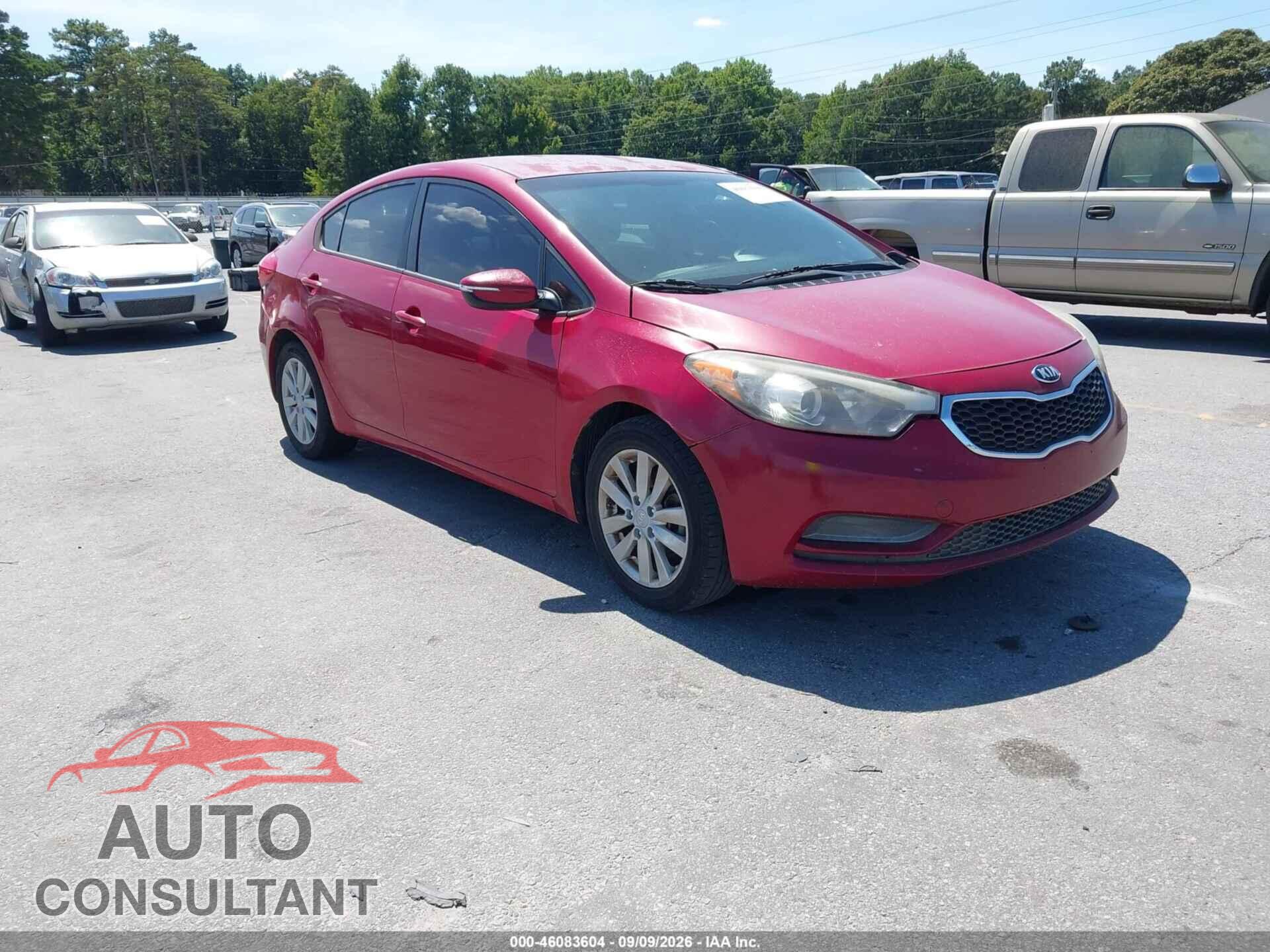 KIA FORTE 2014 - KNAFX4A62E5188317