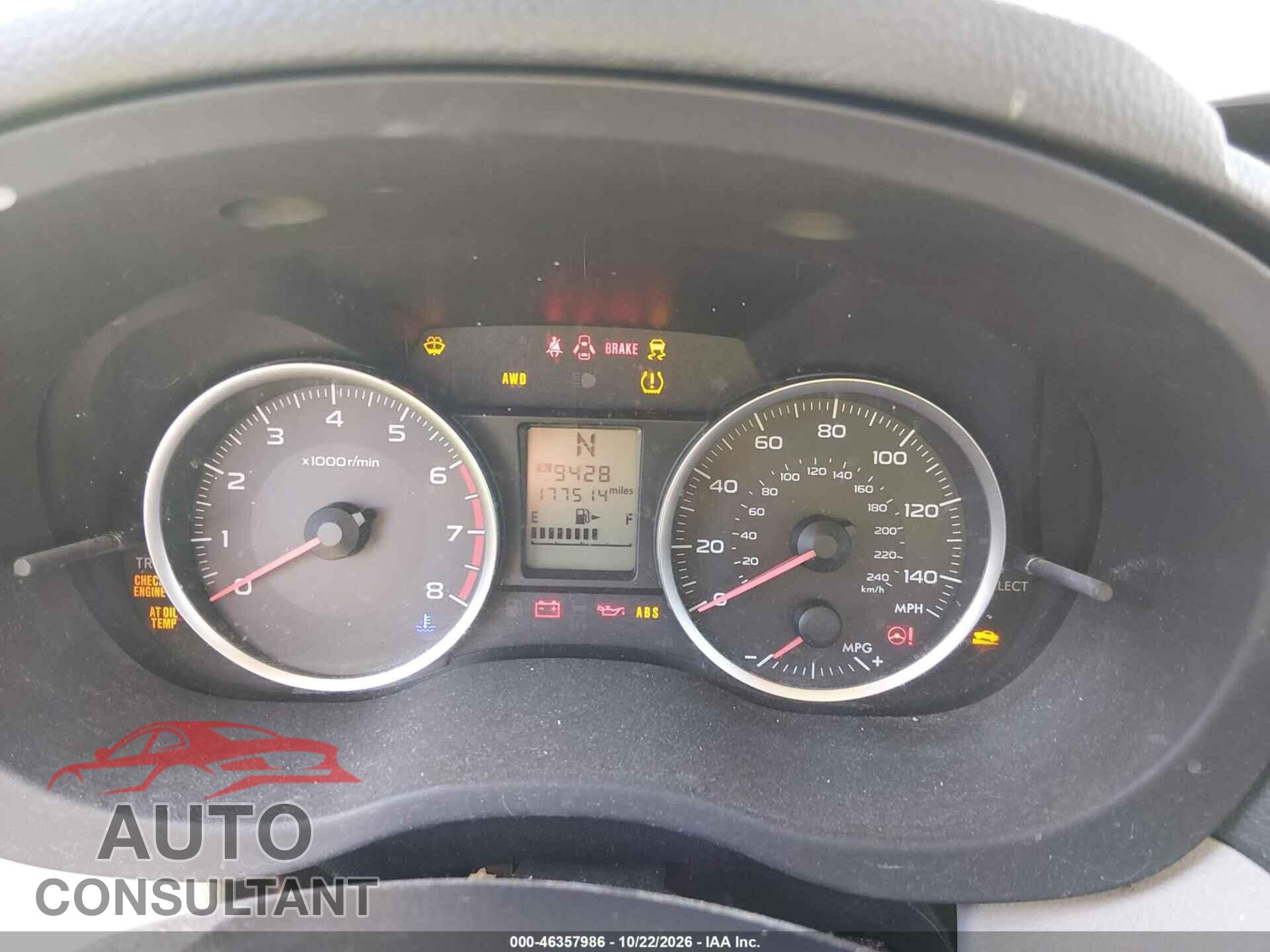 SUBARU FORESTER 2014 - JF2SJAAC6EH438603