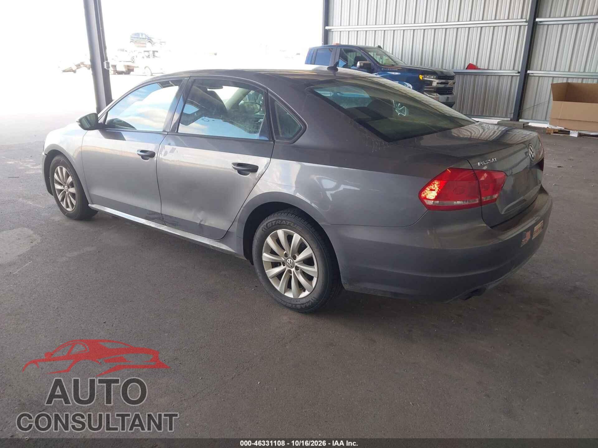 VOLKSWAGEN PASSAT 2012 - 1VWAP7A34CC054628