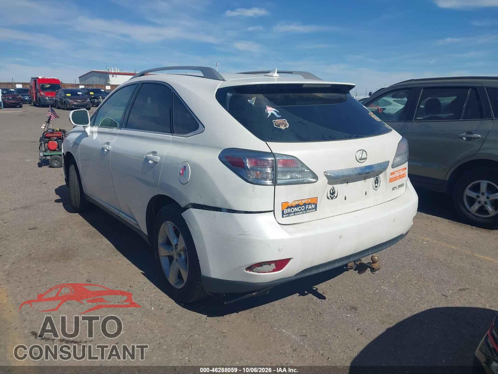 LEXUS RX 350 2011 - 2T2BK1BA6BC110733