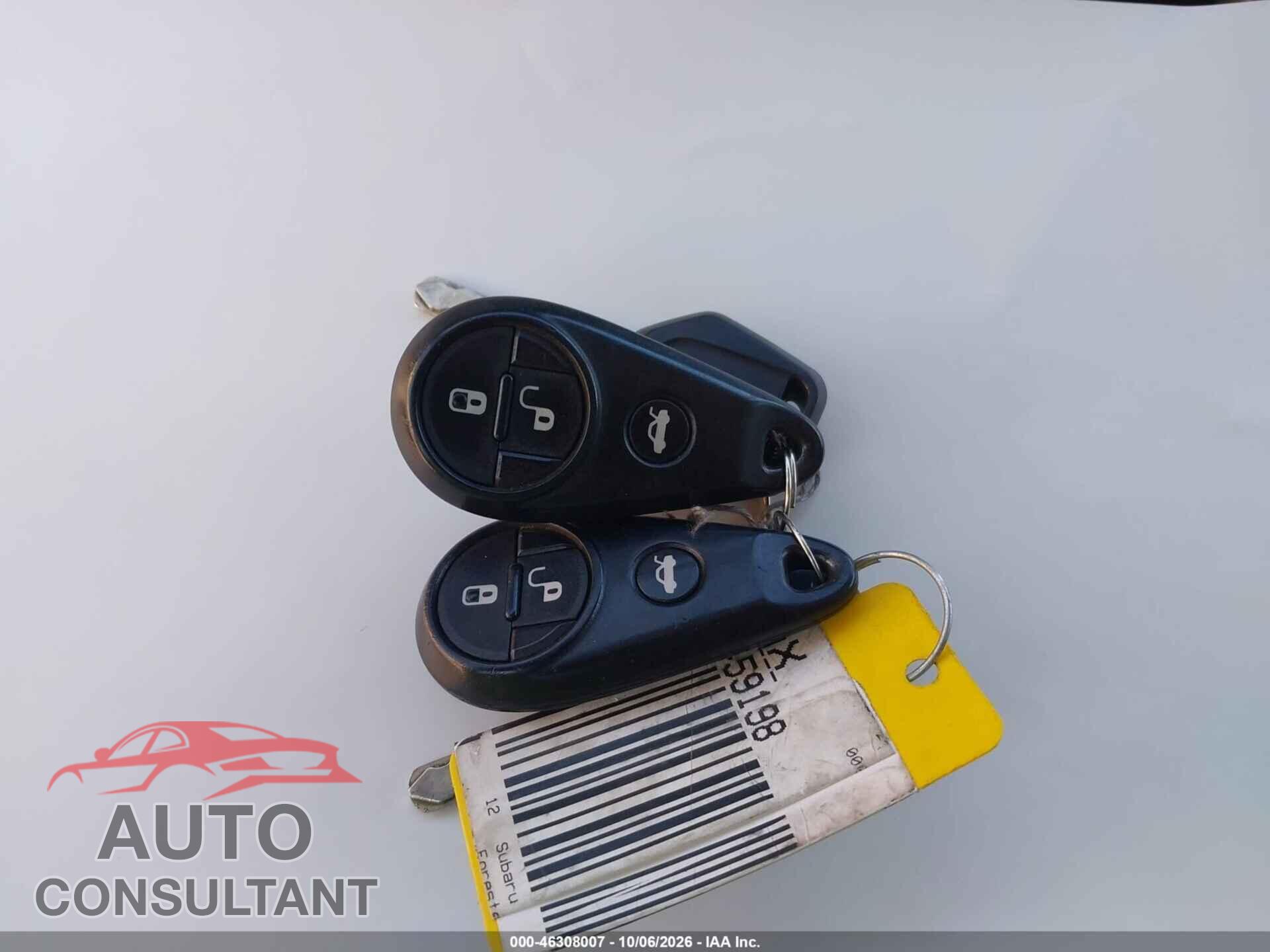 SUBARU FORESTER 2012 - JF2SHBDC4CH459198