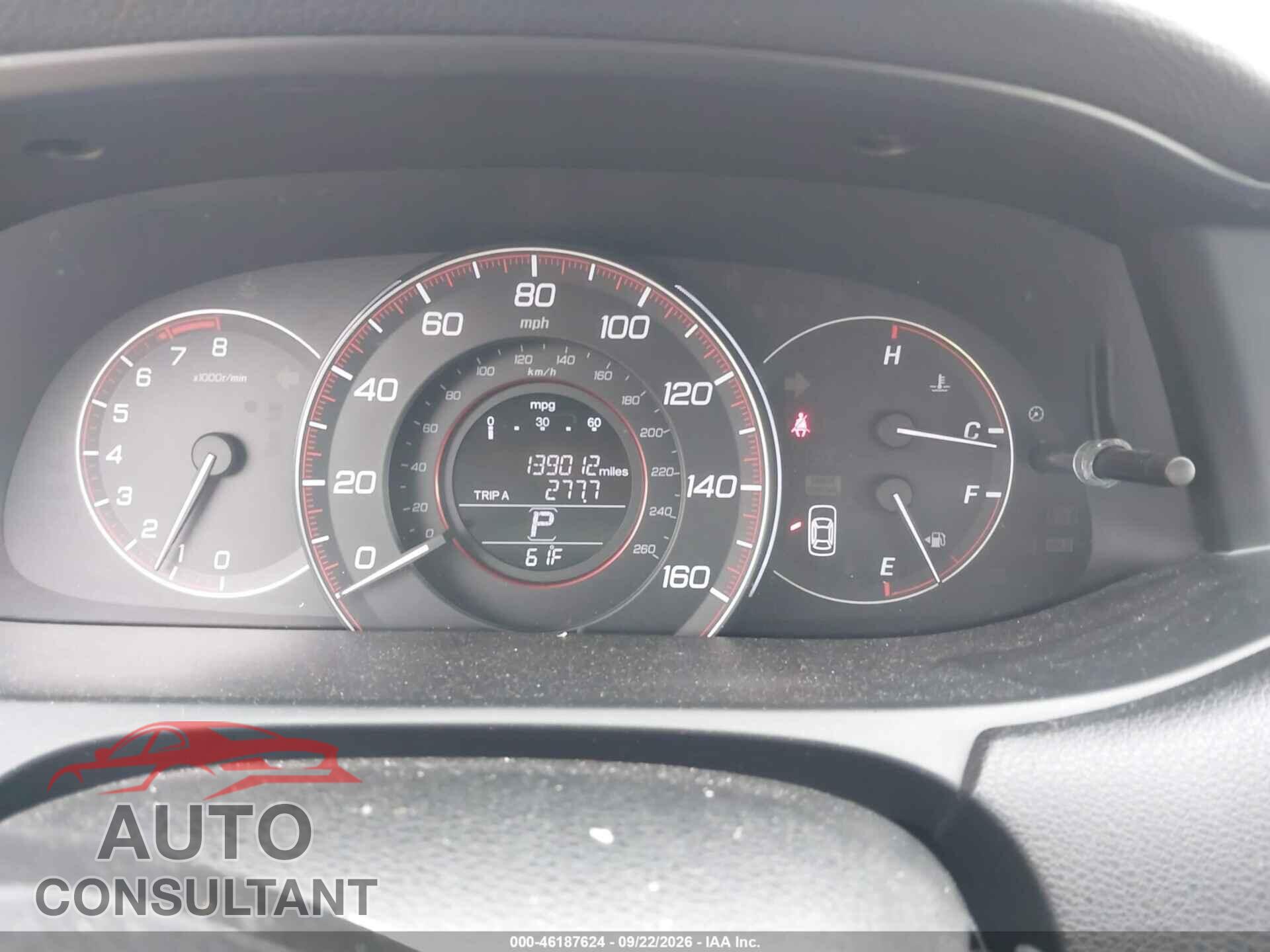 HONDA ACCORD 2013 - 1HGCT2B88DA006259
