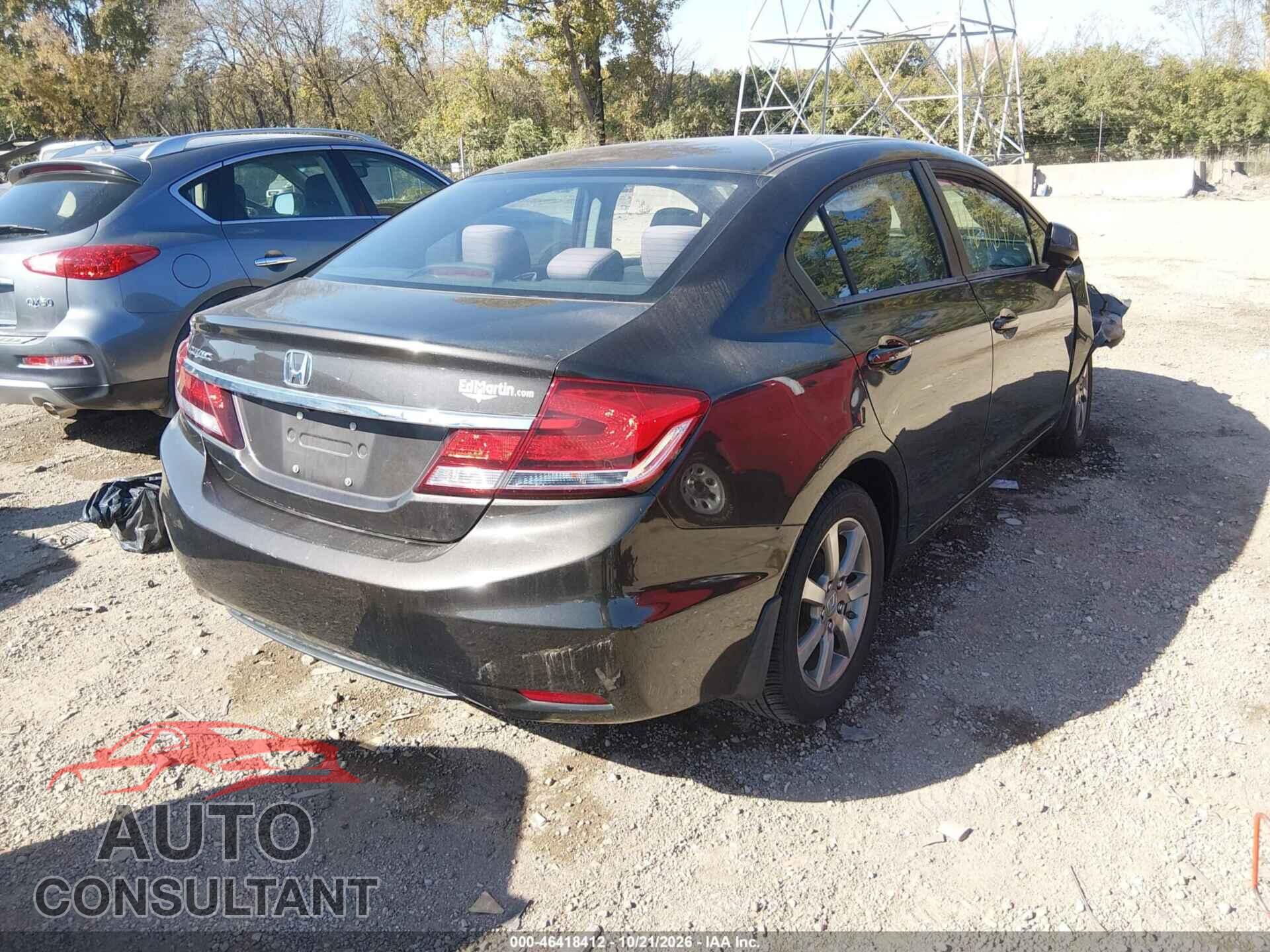HONDA CIVIC 2013 - 19XFB2F5XDE003486