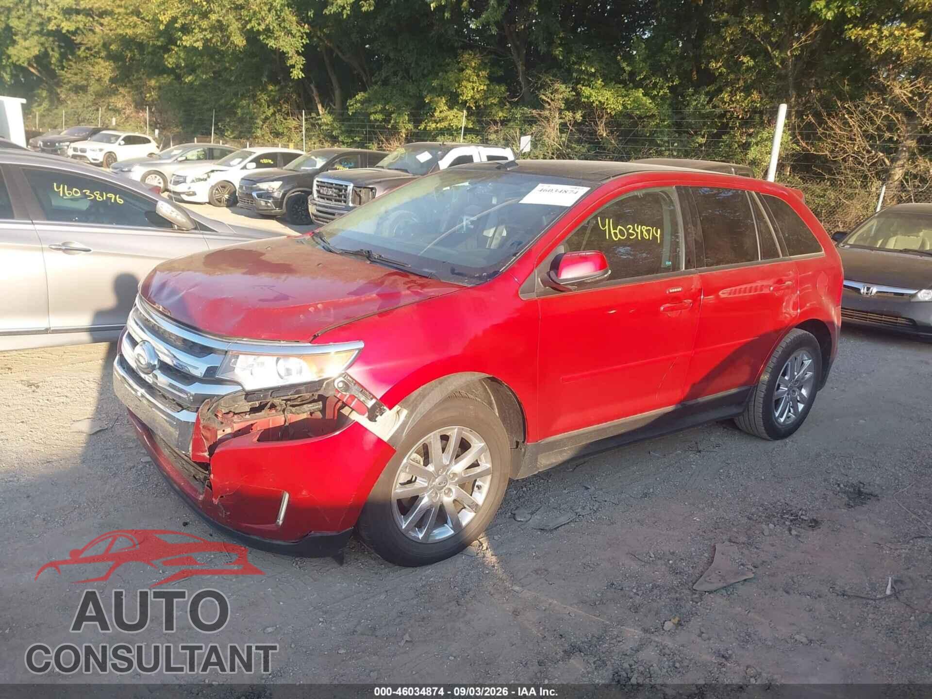 FORD EDGE 2012 - 2FMDK3J98CBA58415
