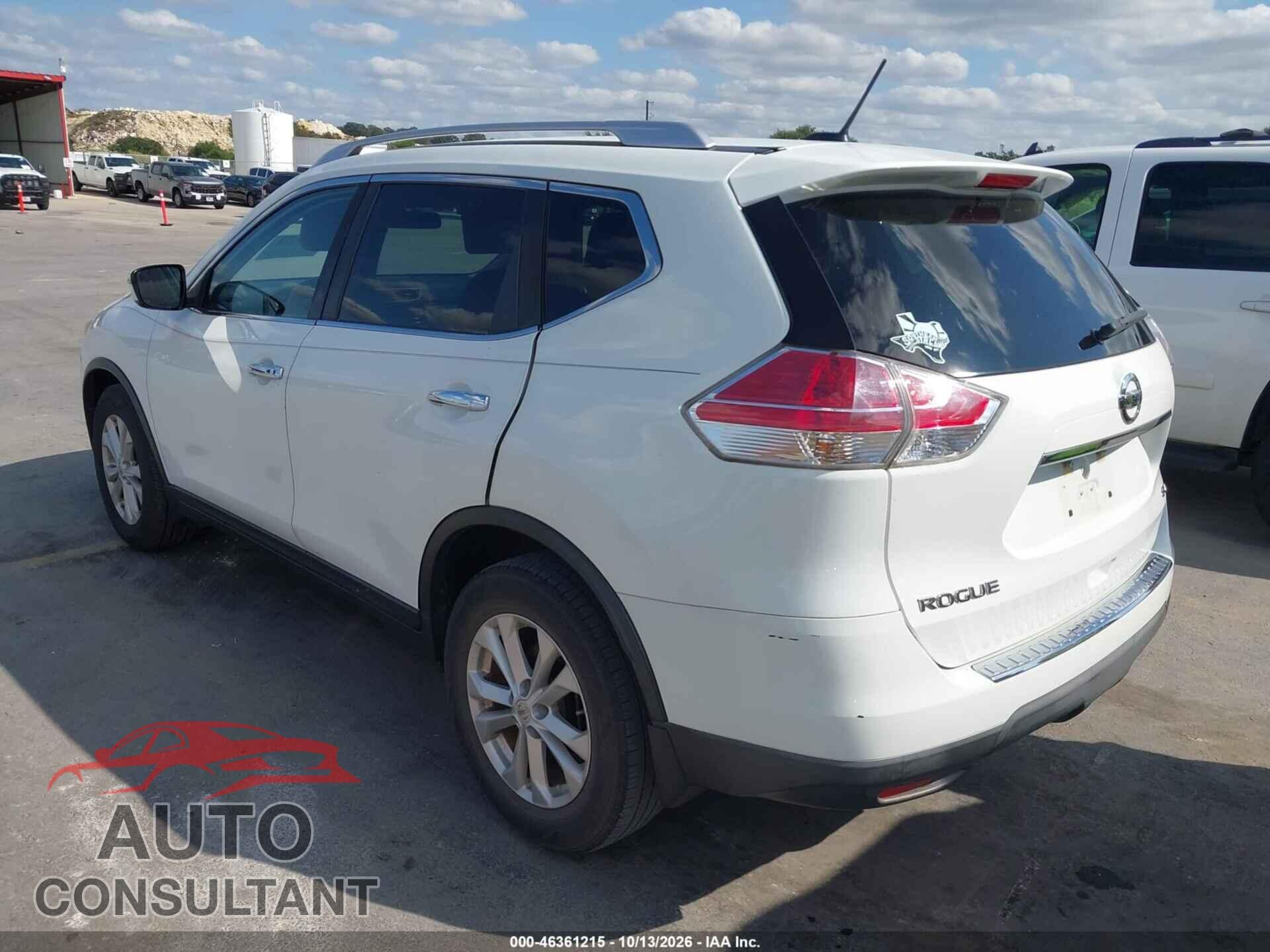 NISSAN ROGUE 2016 - KNMAT2MT3GP634657