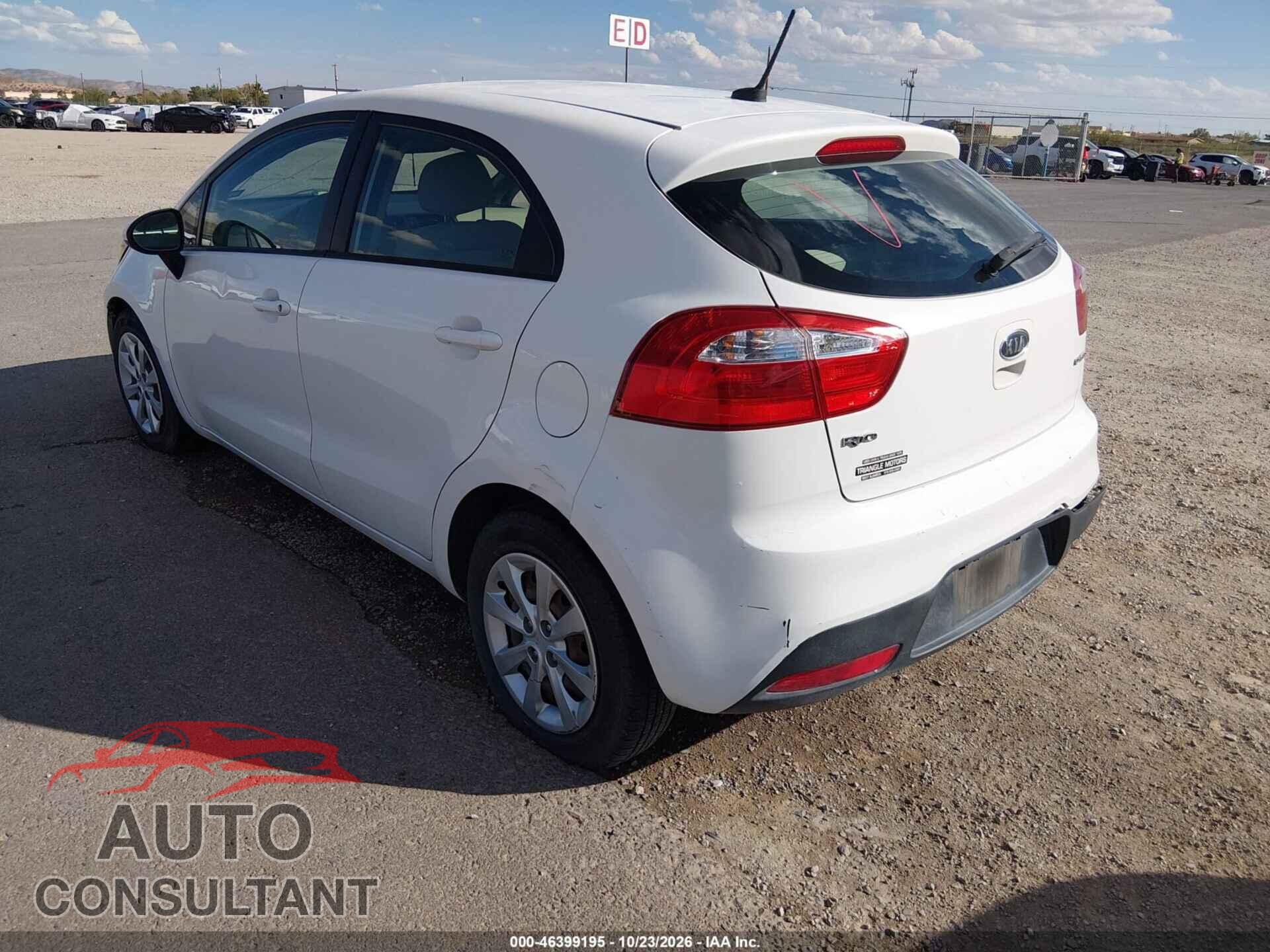 KIA RIO5 2012 - KNADN5A33C6070390