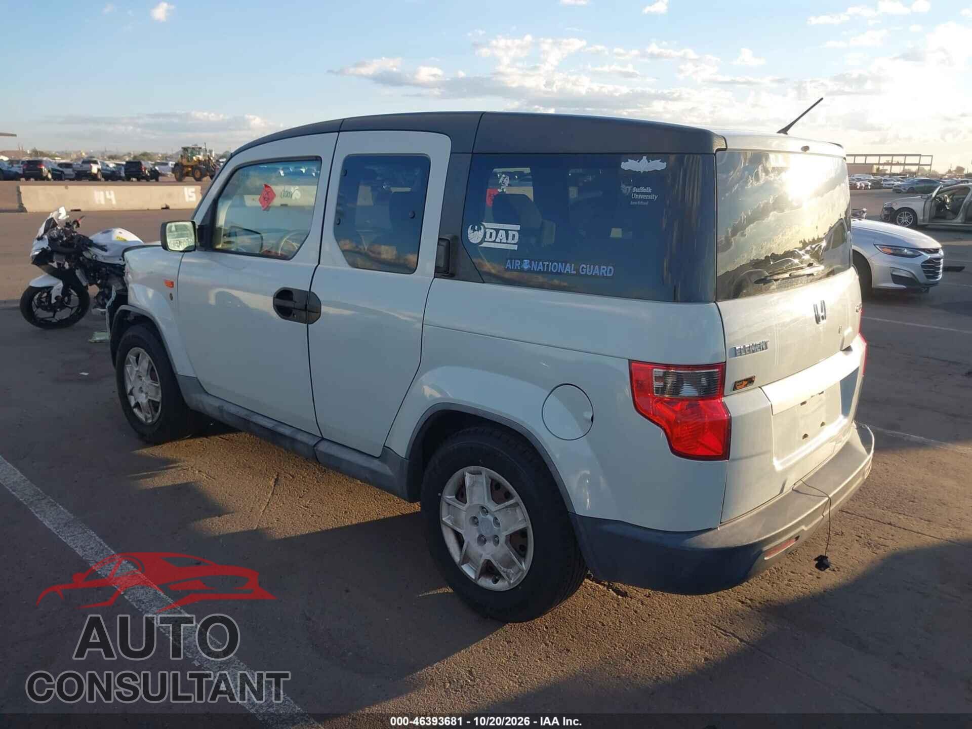 HONDA ELEMENT 2010 - 5J6YH2H39AL000434