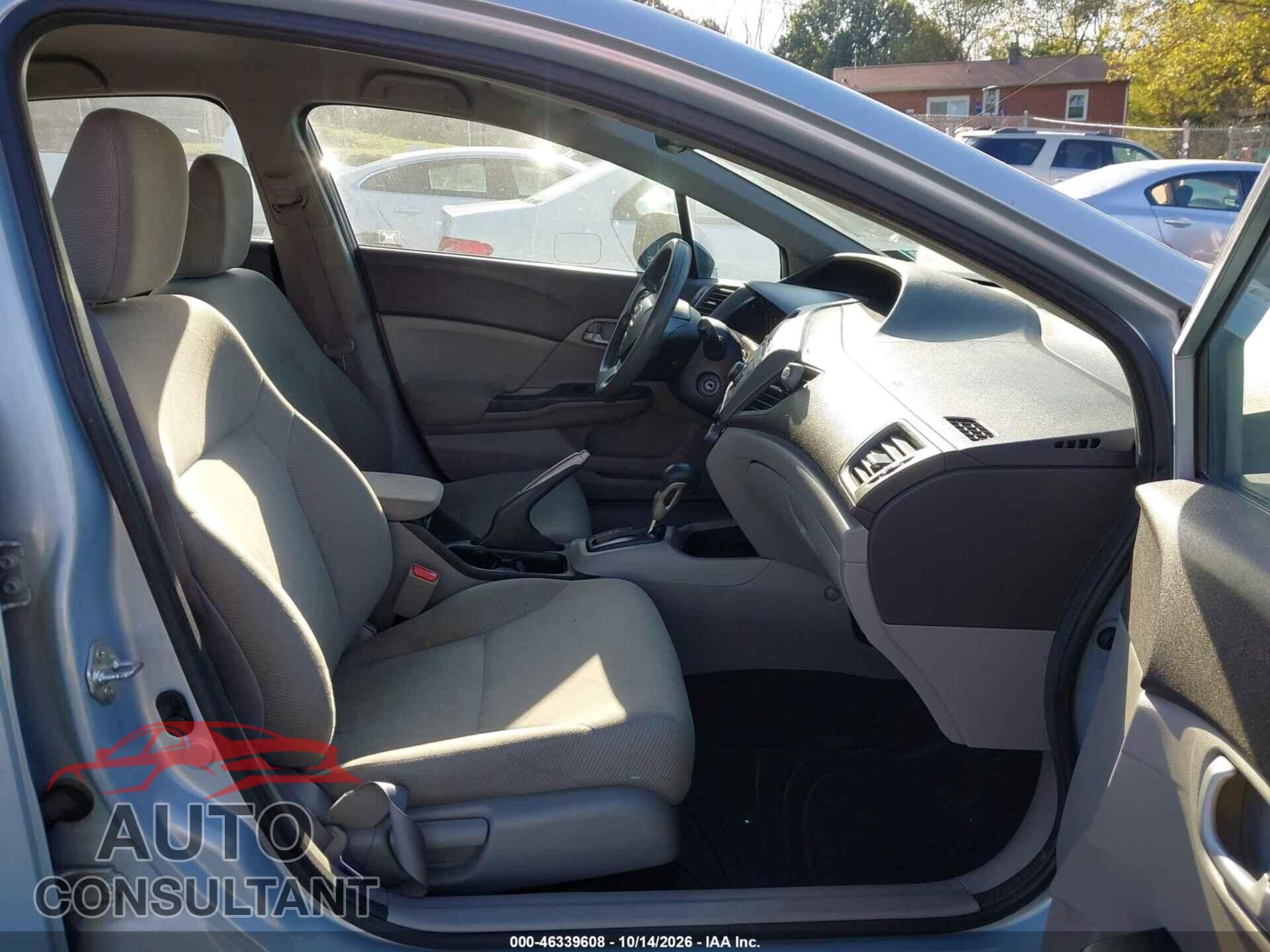 HONDA CIVIC 2012 - 19XFB2F56CE082668