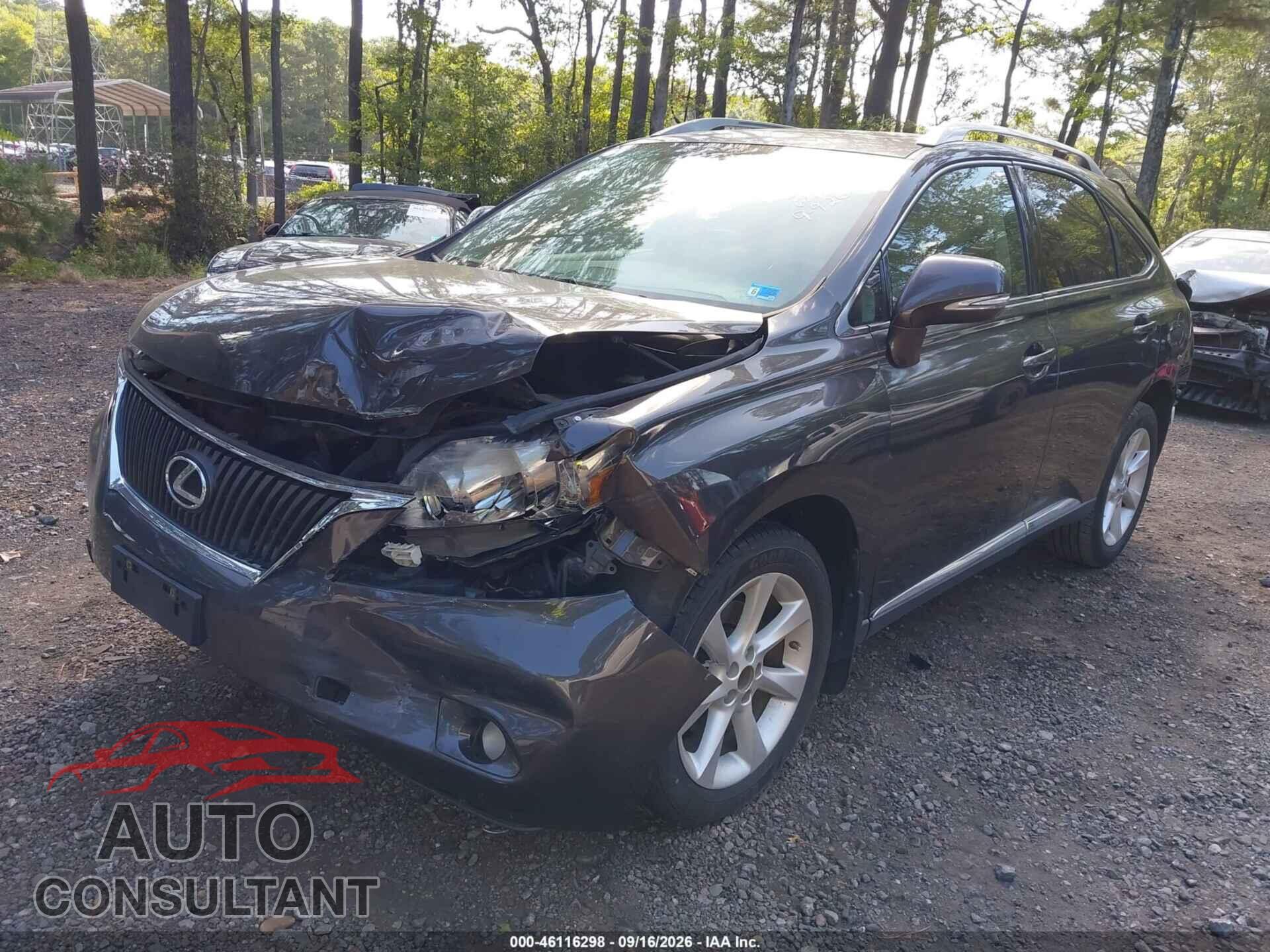 LEXUS RX 350 2010 - 2T2BK1BA8AC067995