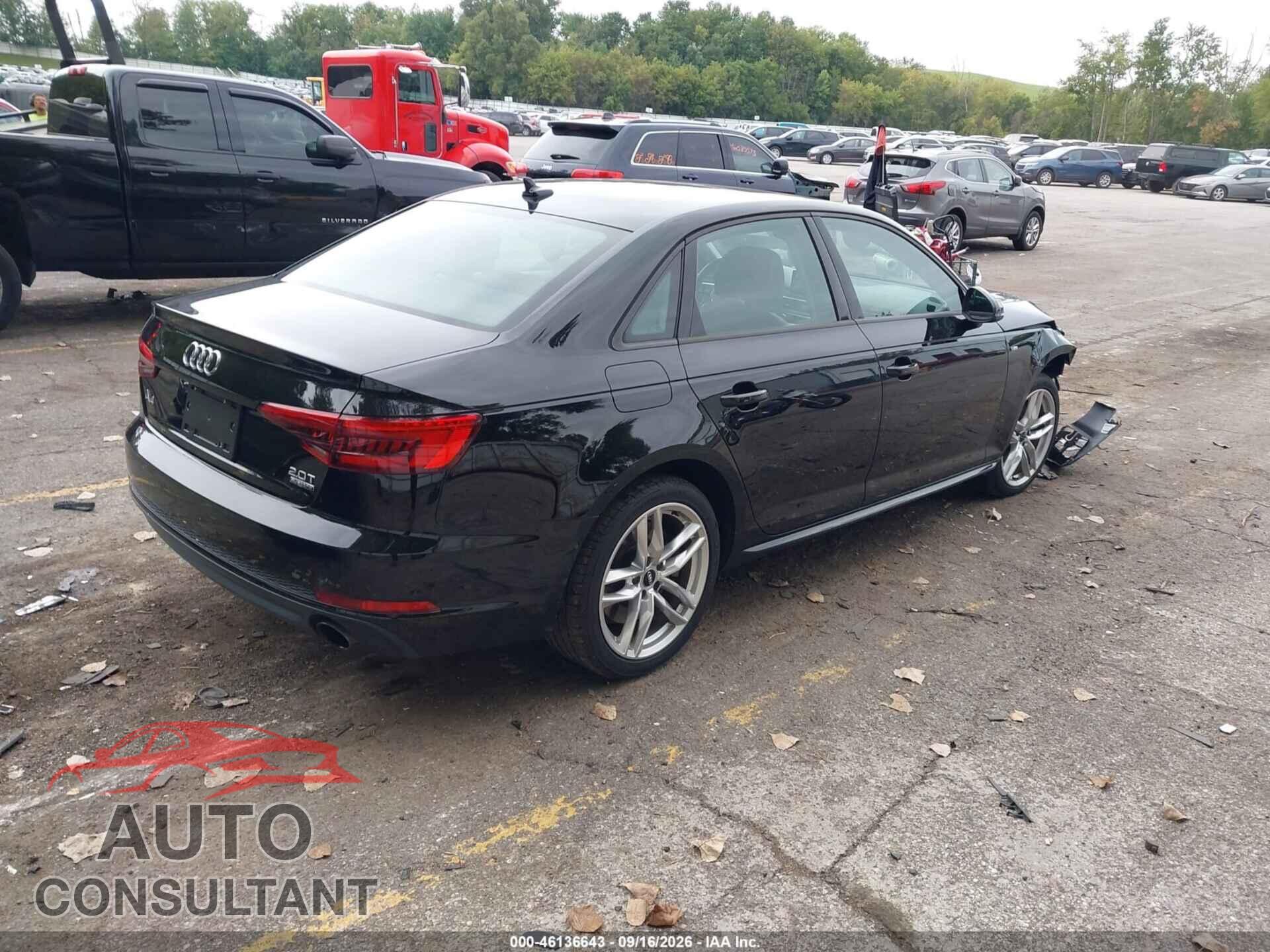 AUDI A4 2017 - WAUDNAF40HN056521