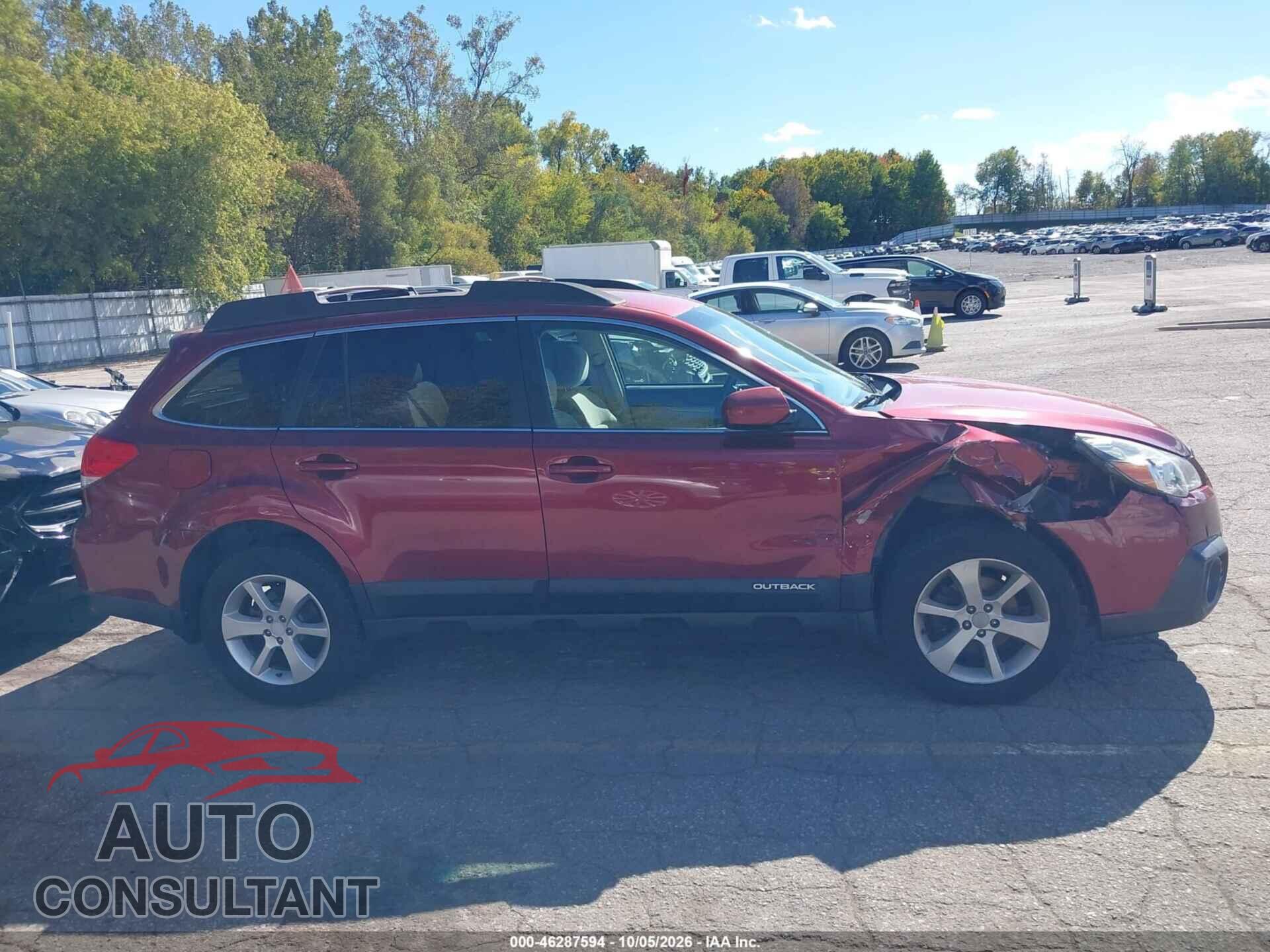 SUBARU OUTBACK 2014 - 4S4BRBCC0E3275773