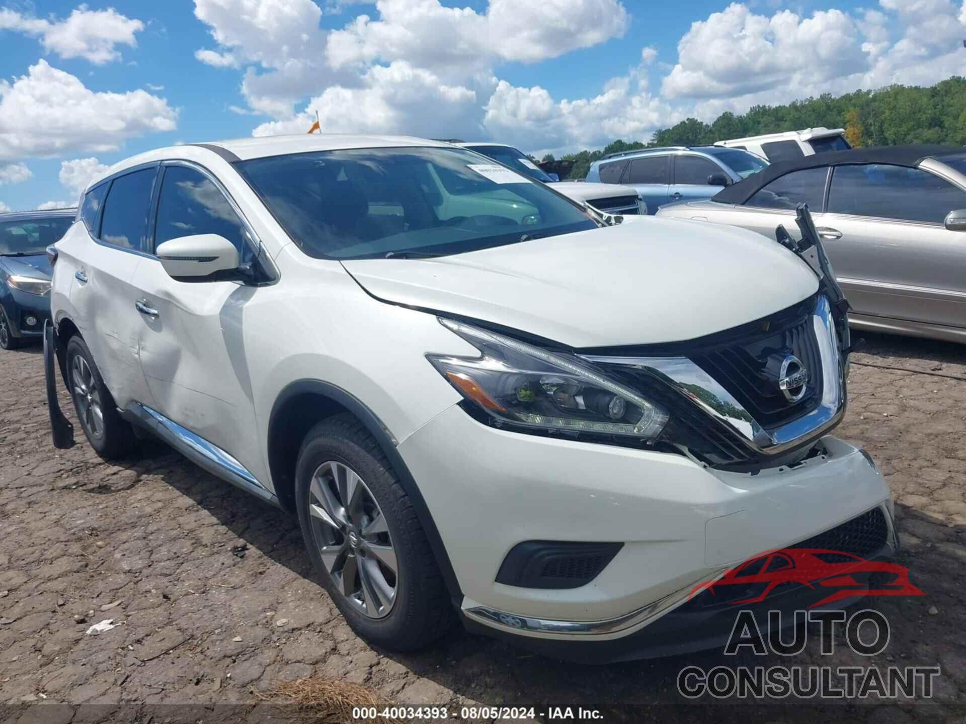 NISSAN MURANO 2018 - 5N1AZ2MG4JN199387