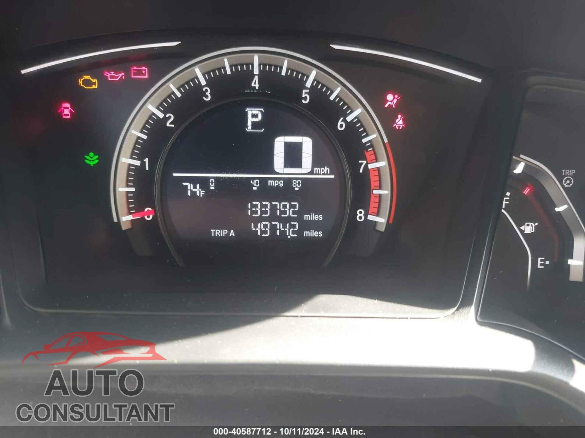 HONDA CIVIC 2017 - 19XFC2F51HE208178