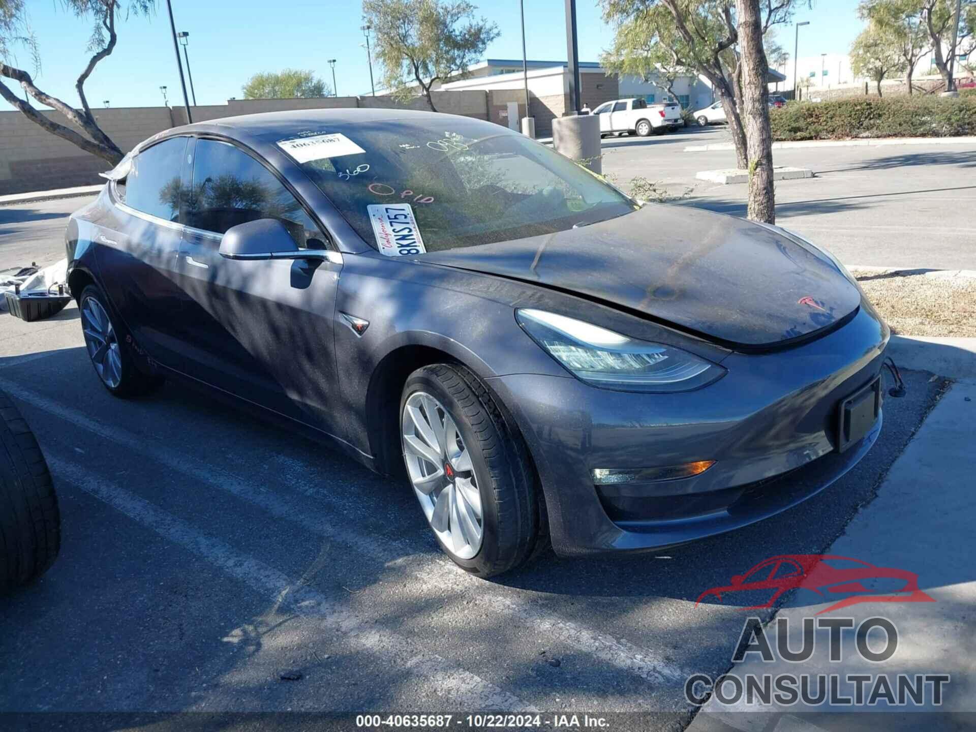 TESLA MODEL 3 2019 - 5YJ3E1EA6KF402003