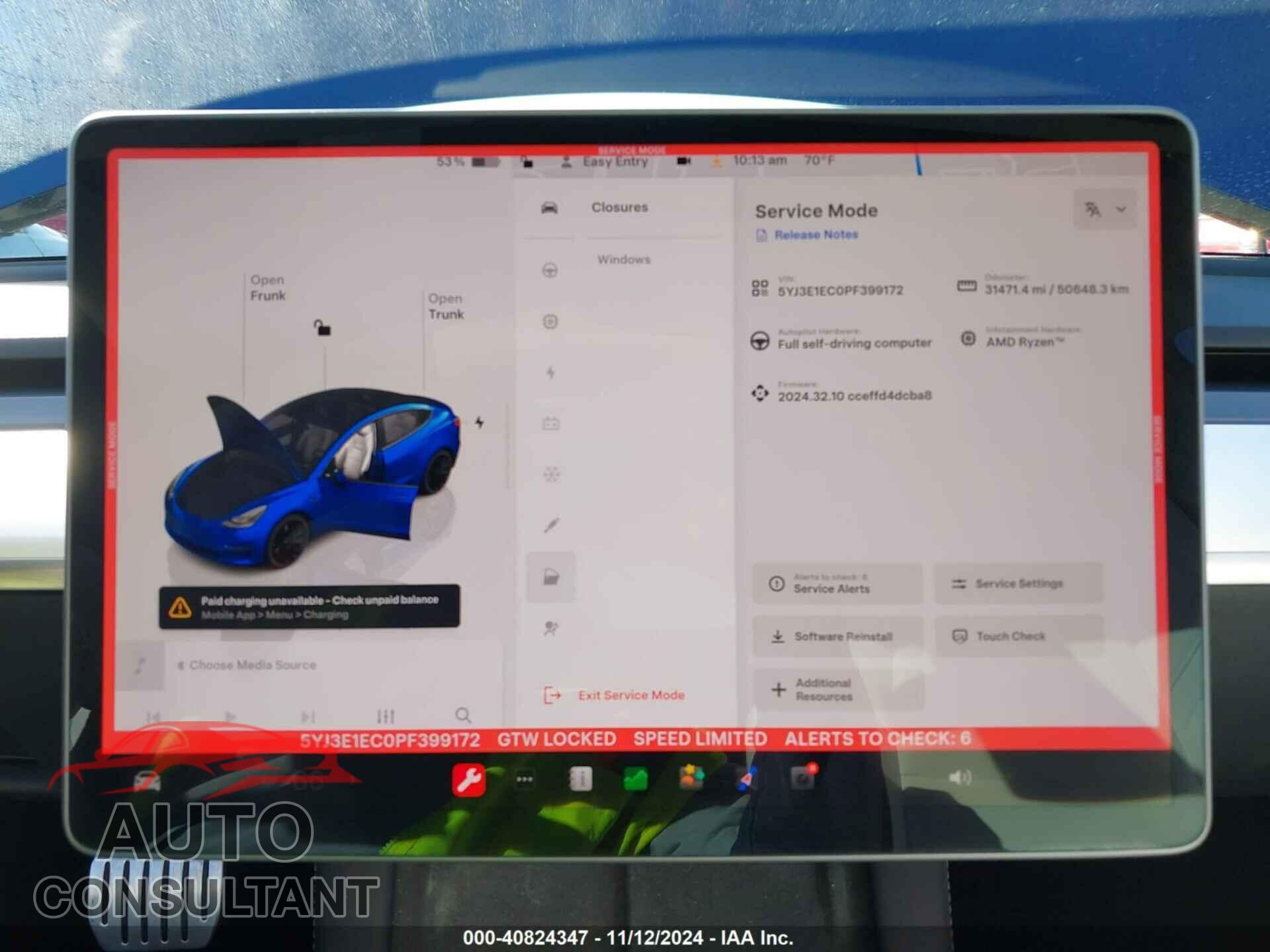 TESLA MODEL 3 2023 - 5YJ3E1EC0PF399172