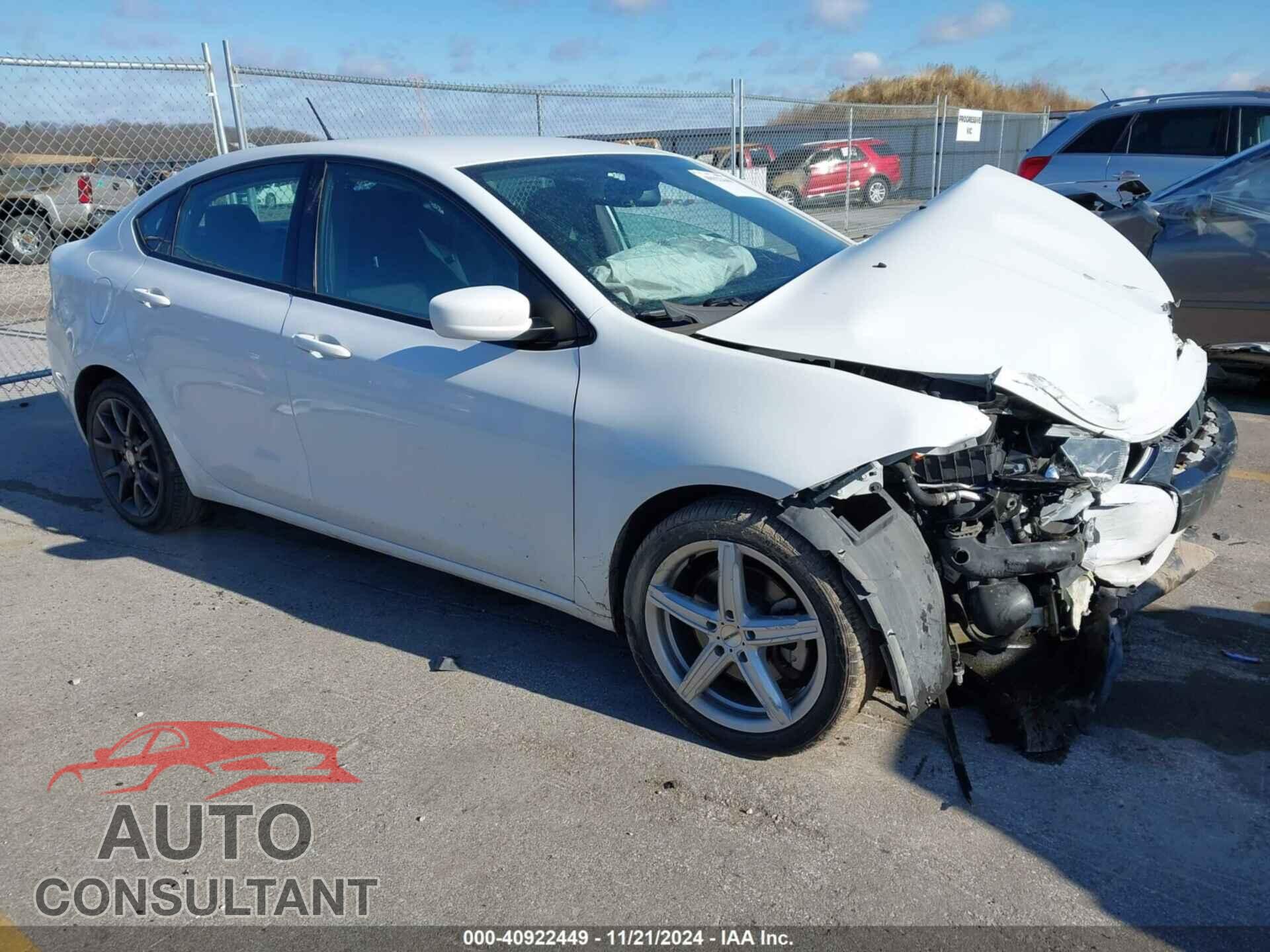DODGE DART 2016 - 1C3CDFAA7GD584951
