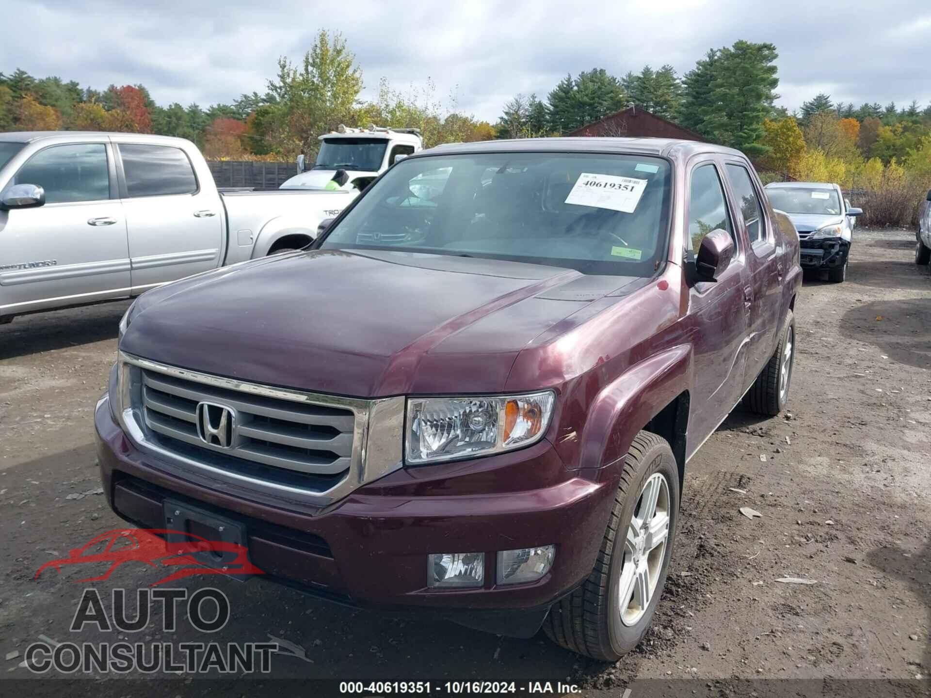 HONDA RIDGELINE 2013 - 5FPYK1F5XDB017943