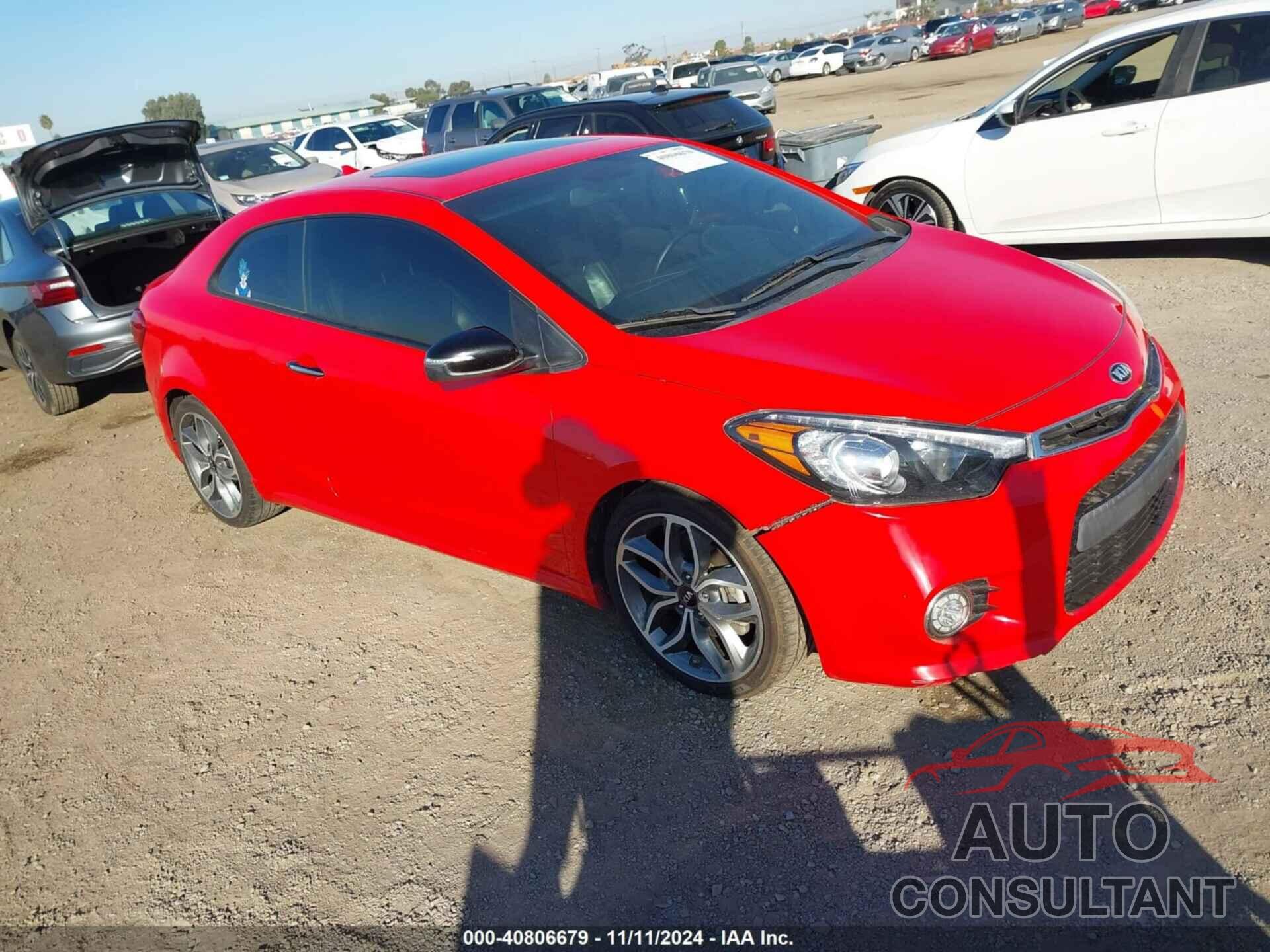 KIA FORTE KOUP 2016 - KNAFZ6A32G5631337