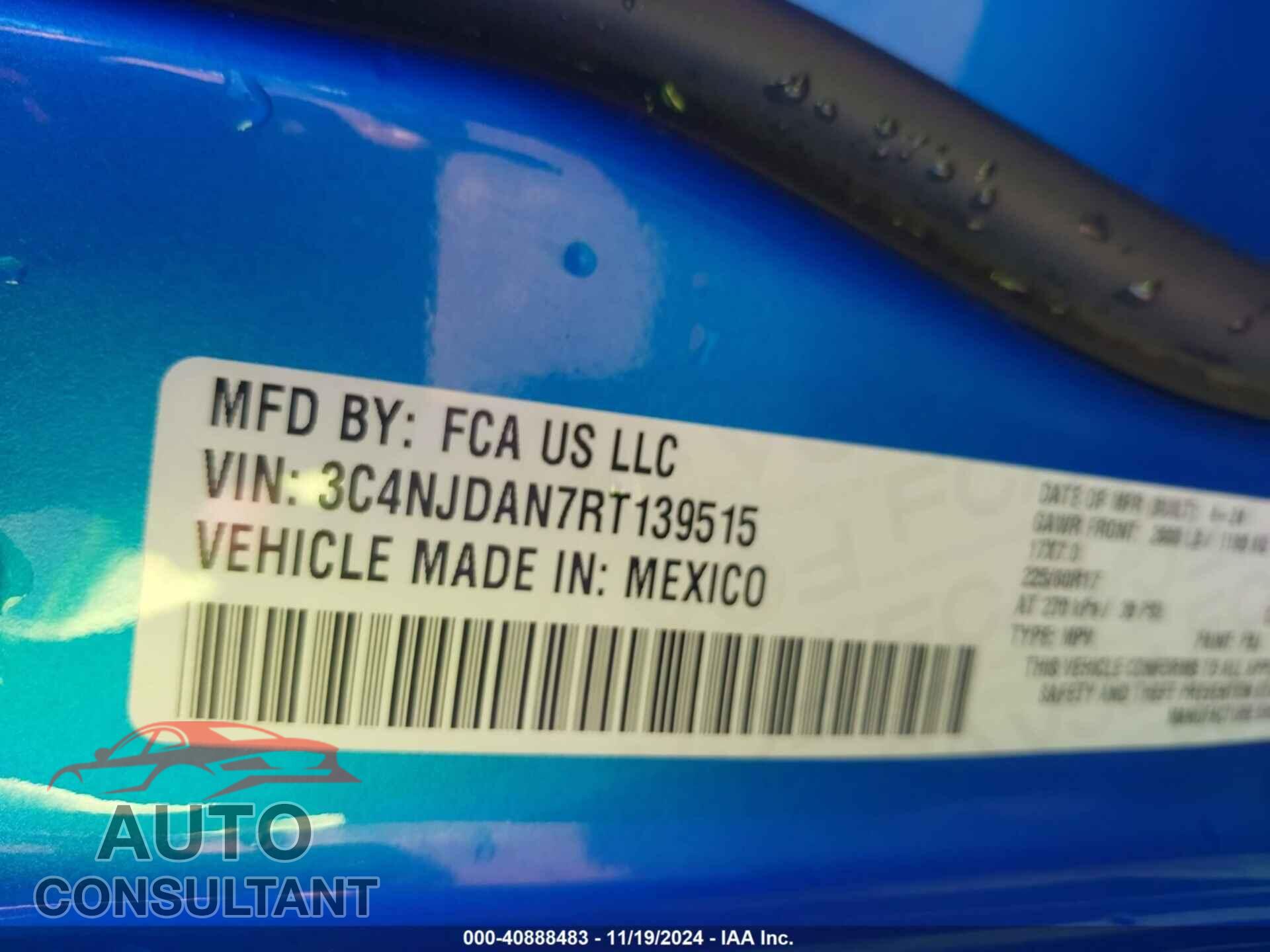JEEP COMPASS 2024 - 3C4NJDAN7RT139515
